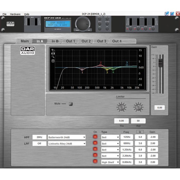 Crossover digitale 4 canali DCP-24 MKII - DAP D2083