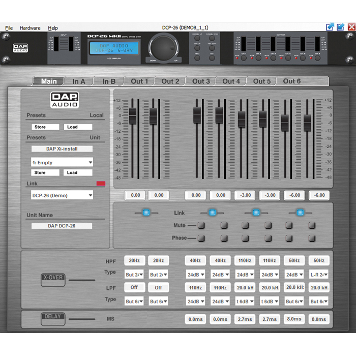 Crossover digitale 6 canali DCP-26 MKII - DAP D2084