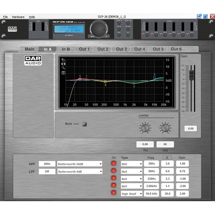Crossover digitale 6 canali DCP-26 MKII - DAP D2084