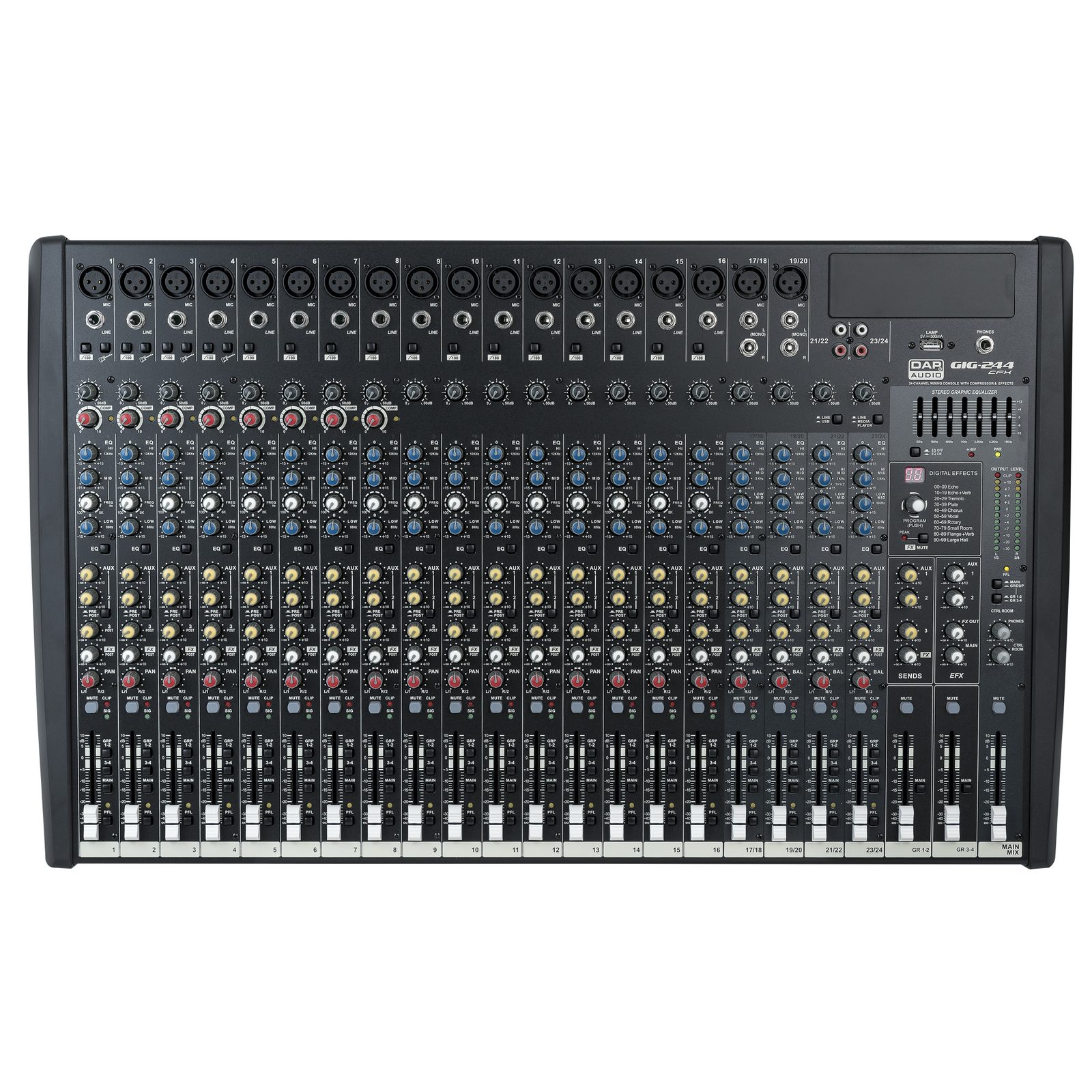 Mixer analogico 24 canali GIG-244CFX - DAP D2288