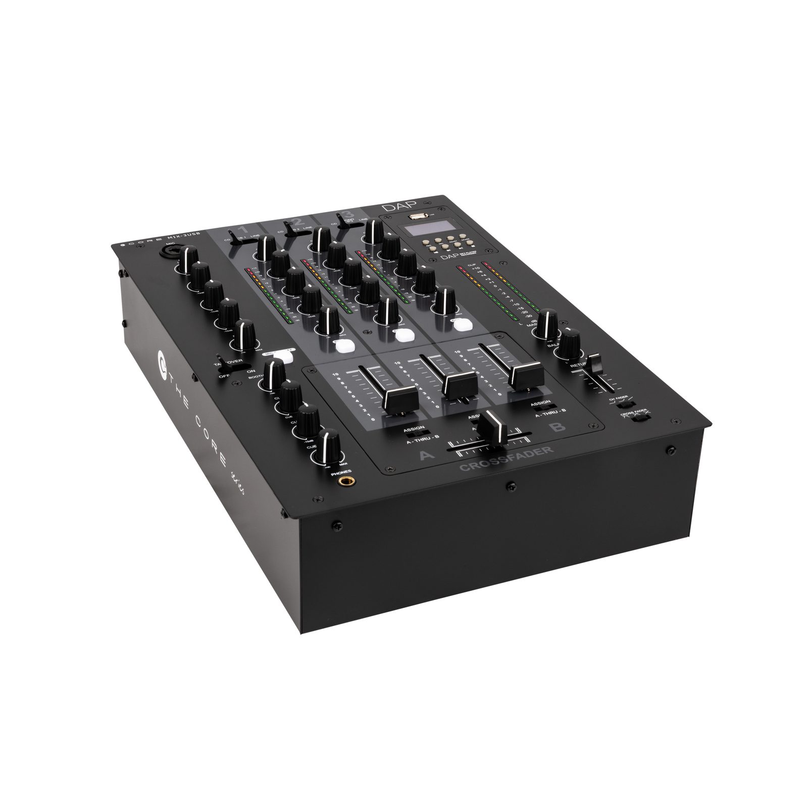 Mixer DJ analogico 3 canali con interfaccia USB, send FX e registratore MP3 - DAP D2303