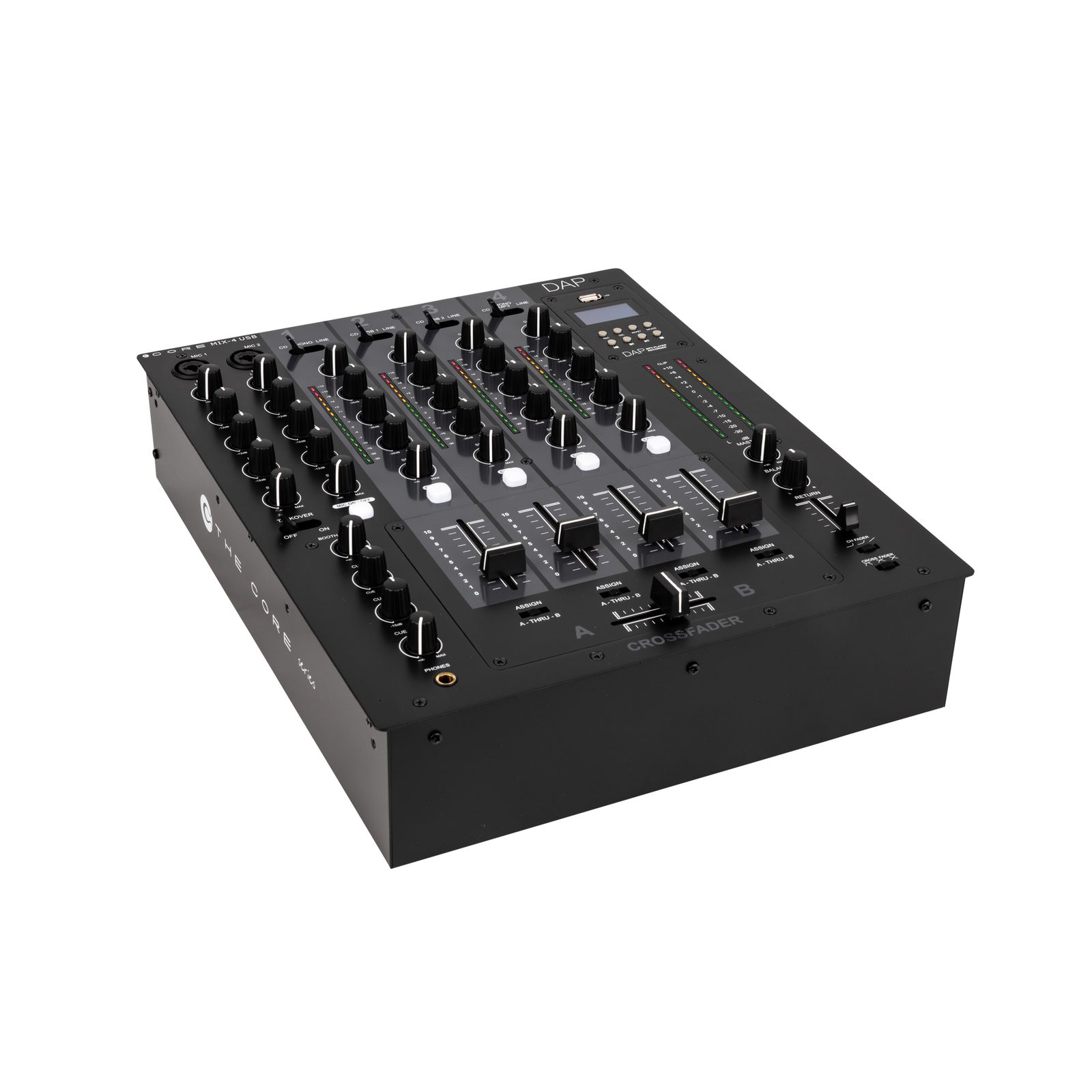 Mixer DJ club analogico 4 canali con 12 ingressi, USB e registratore MP3 - DAP D2304