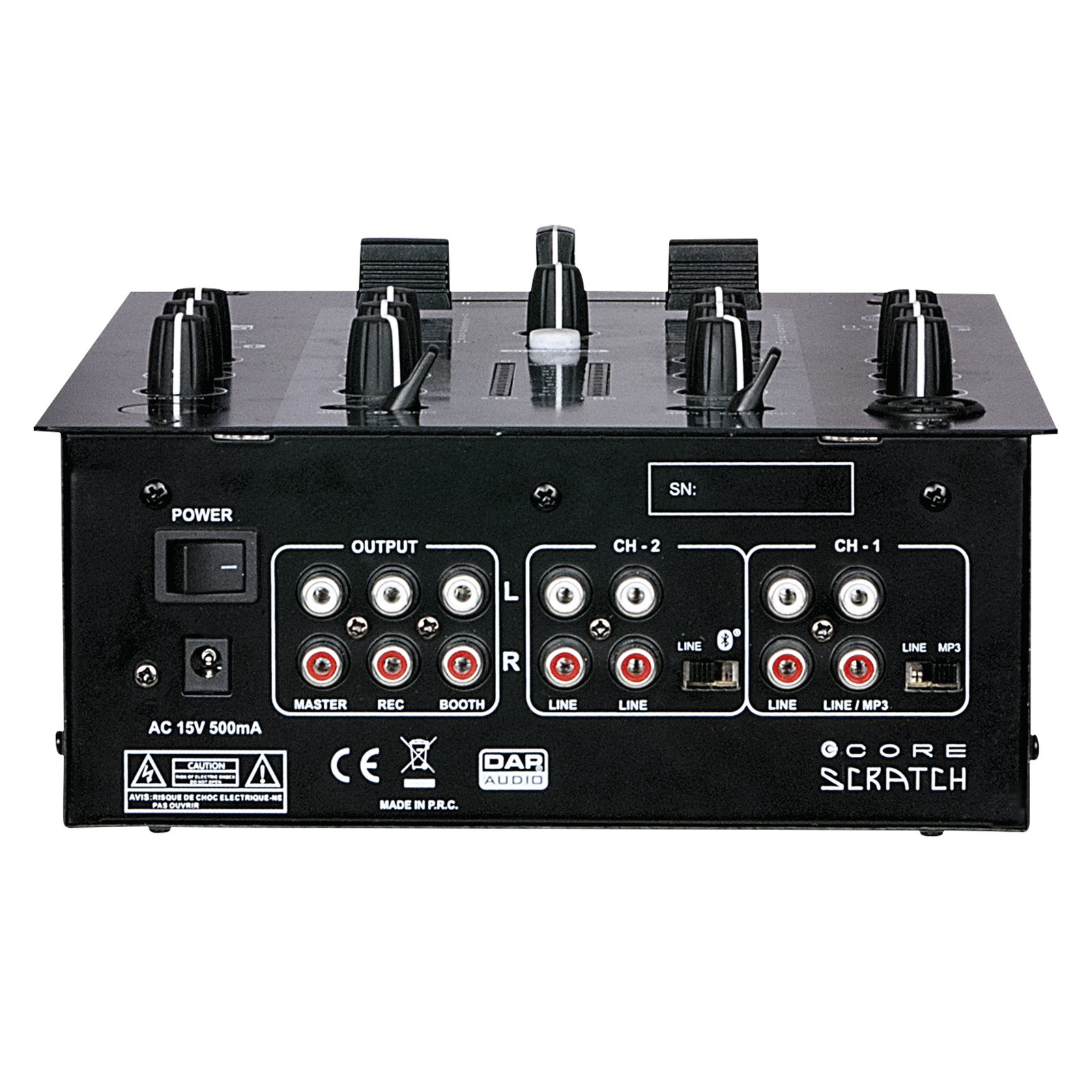 Mixer DJ analogico 2 canali con Bluetooth e 4 ingressi linea - DAP D2312
