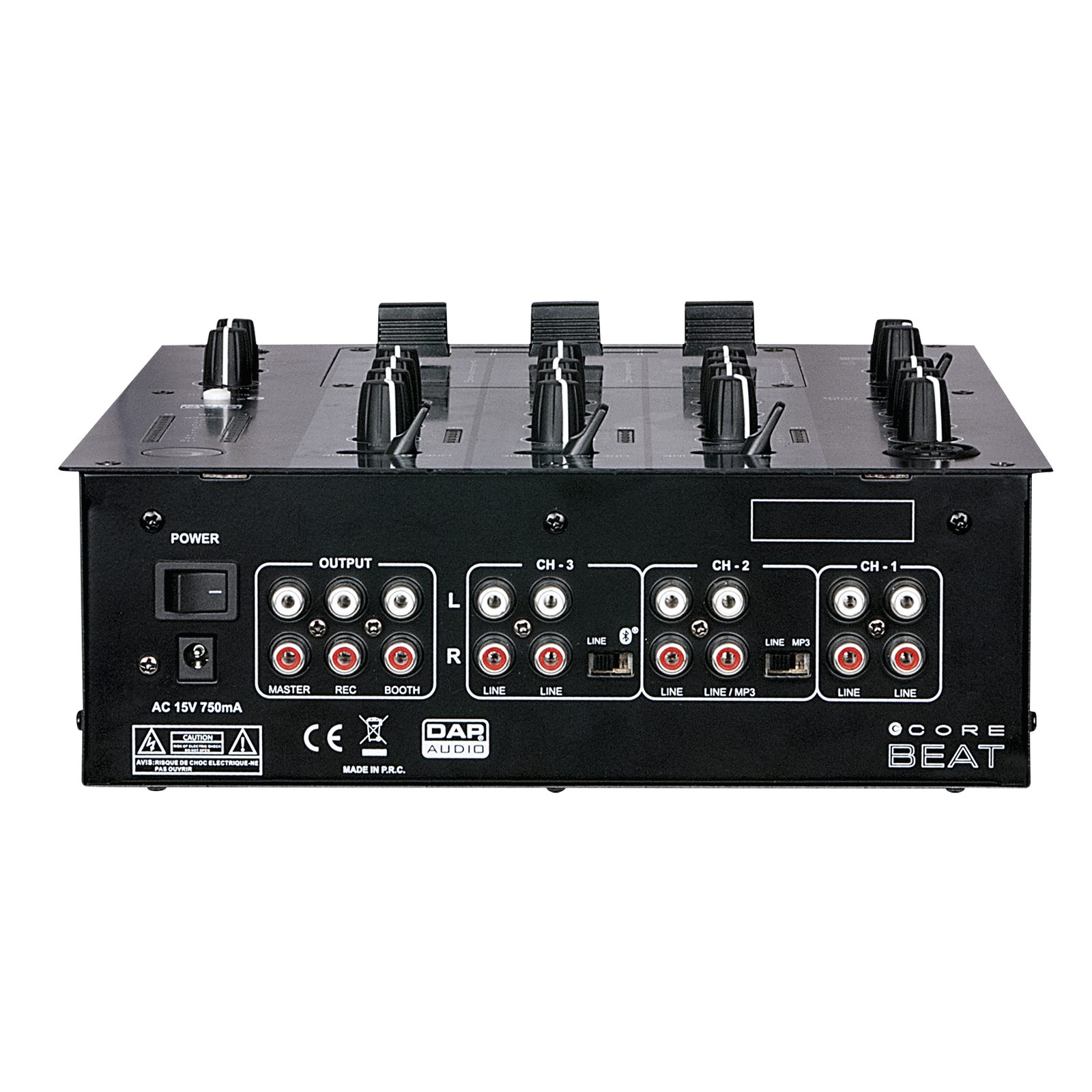 Mixer DJ 3 canali con Bluetooth, 6 ingressi e funzione discussione - DAP D2313