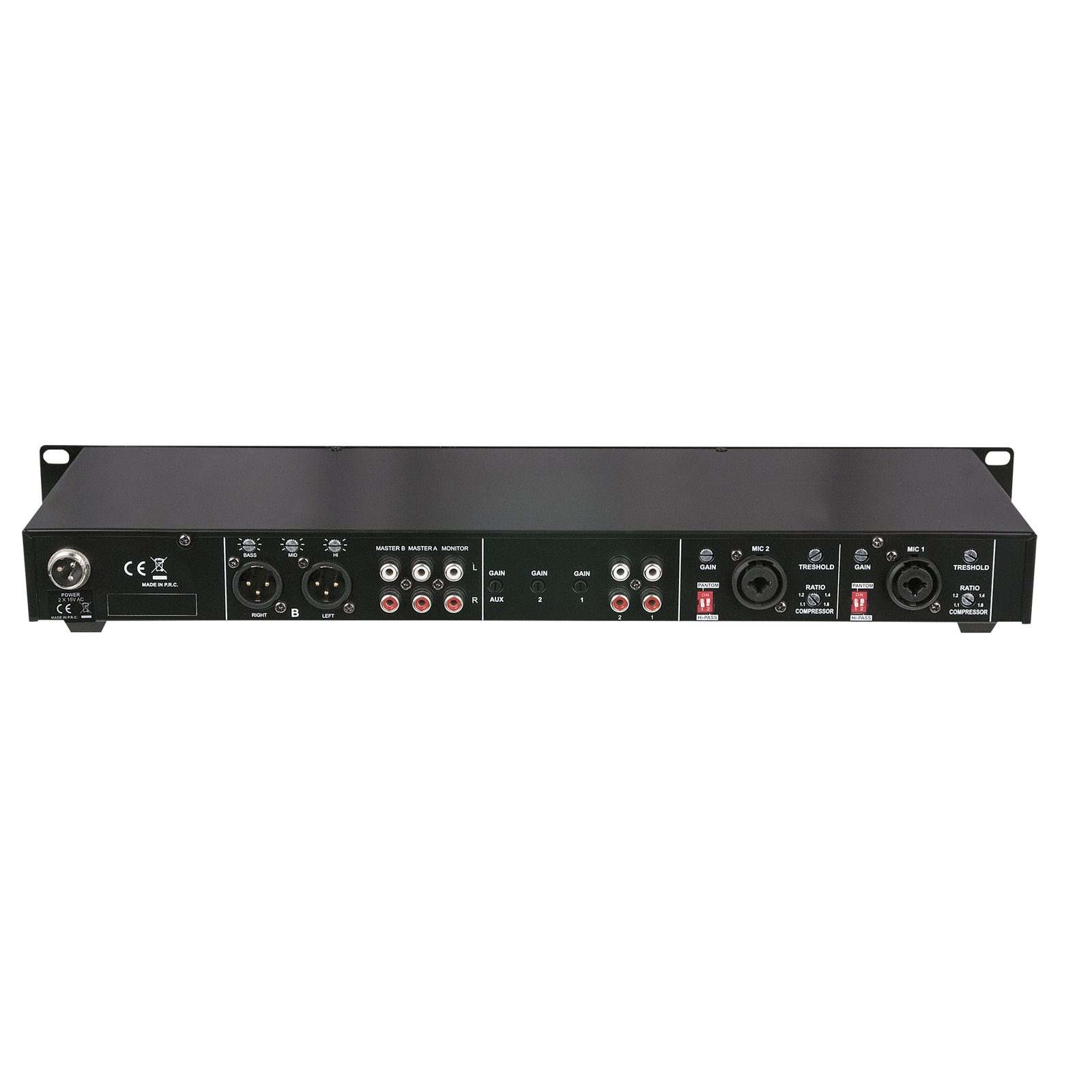 Mixer Compact 6.2 a 6 canali con lettore USB e 2 zone - DAP D2320
