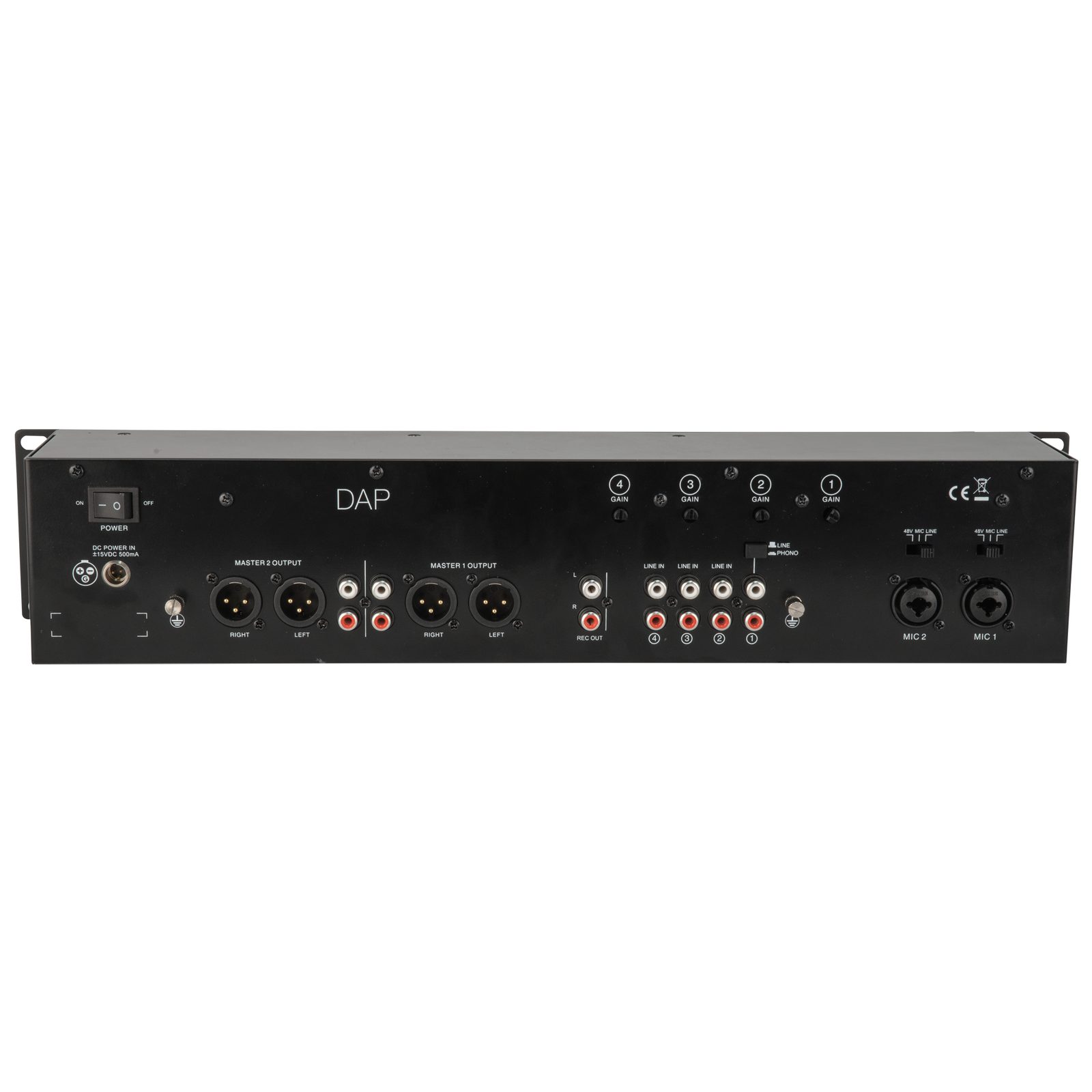 Mixer da installazione IMIX-6.2 7 canali 2 uscite master Bluetooth 5.0 - DAP D2354