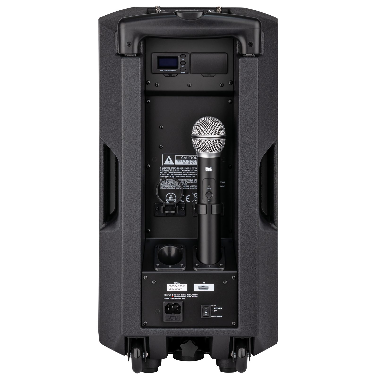 Diffusore a batteria 10" 400W picco con microfono wireless - DAP D2611