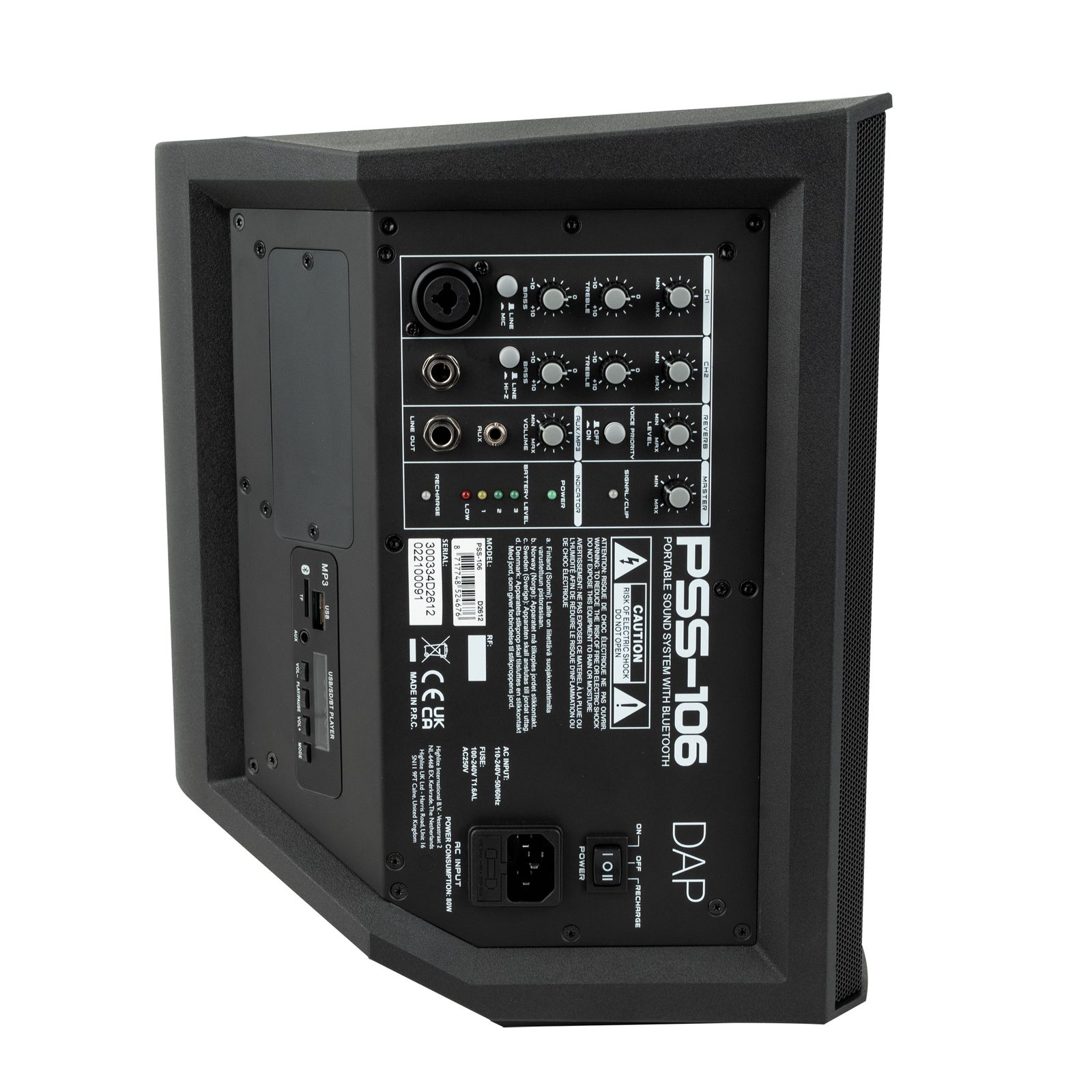 Altoparlante a batteria 6.5" 100W con BT e USB - DAP D2612