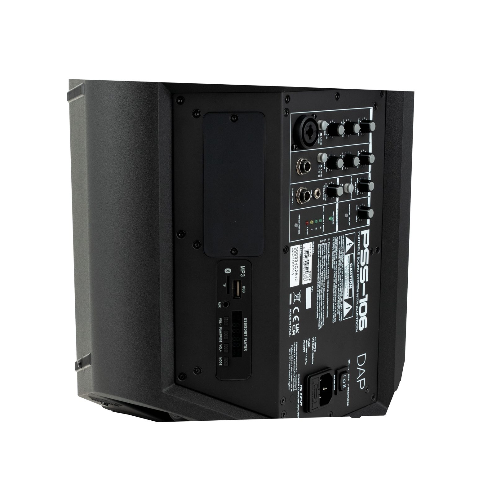 Altoparlante a batteria 6.5" 100W con BT e USB - DAP D2612