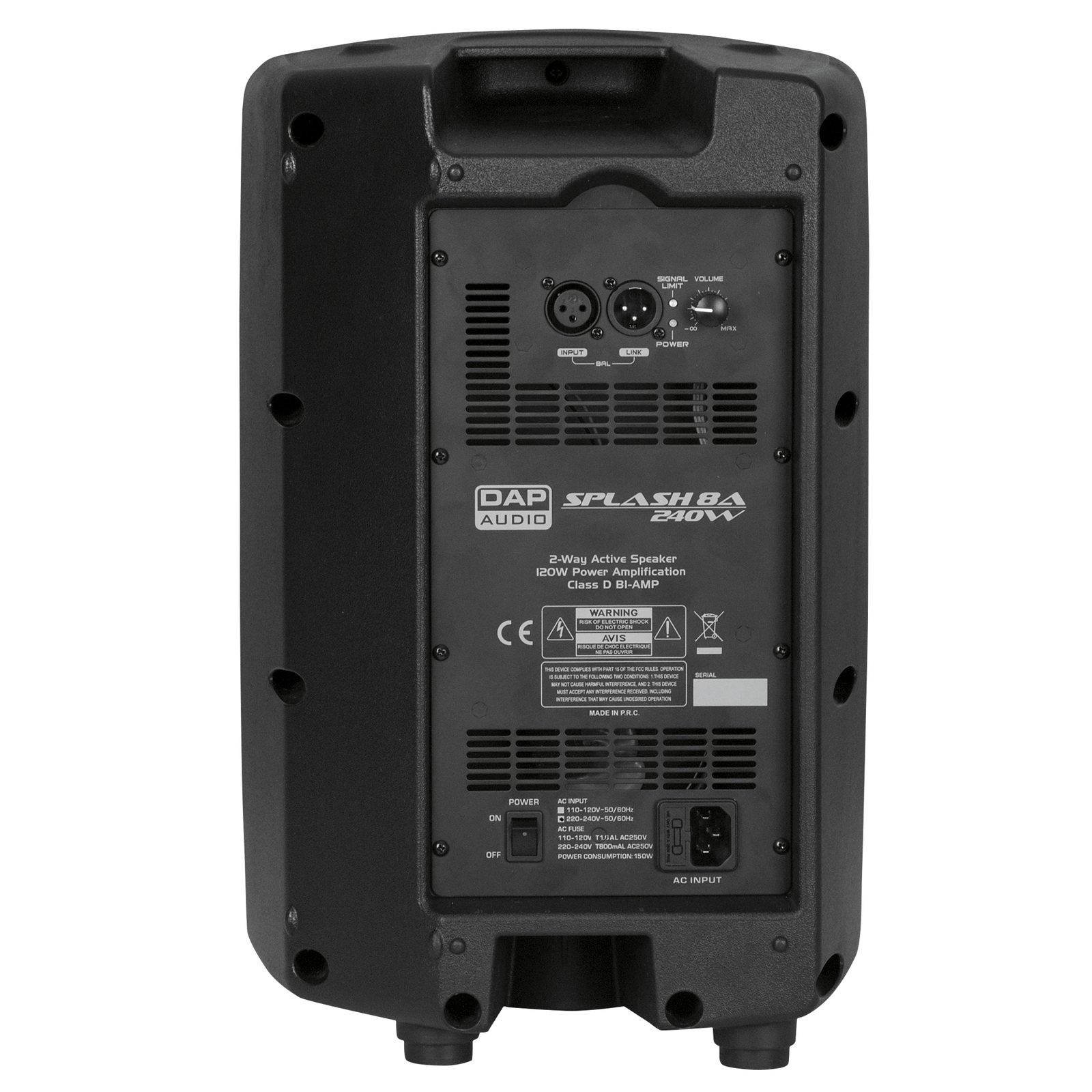 Diffusore attivo full-range 8" 120W RMS SPL 113dB - DAP D3588
