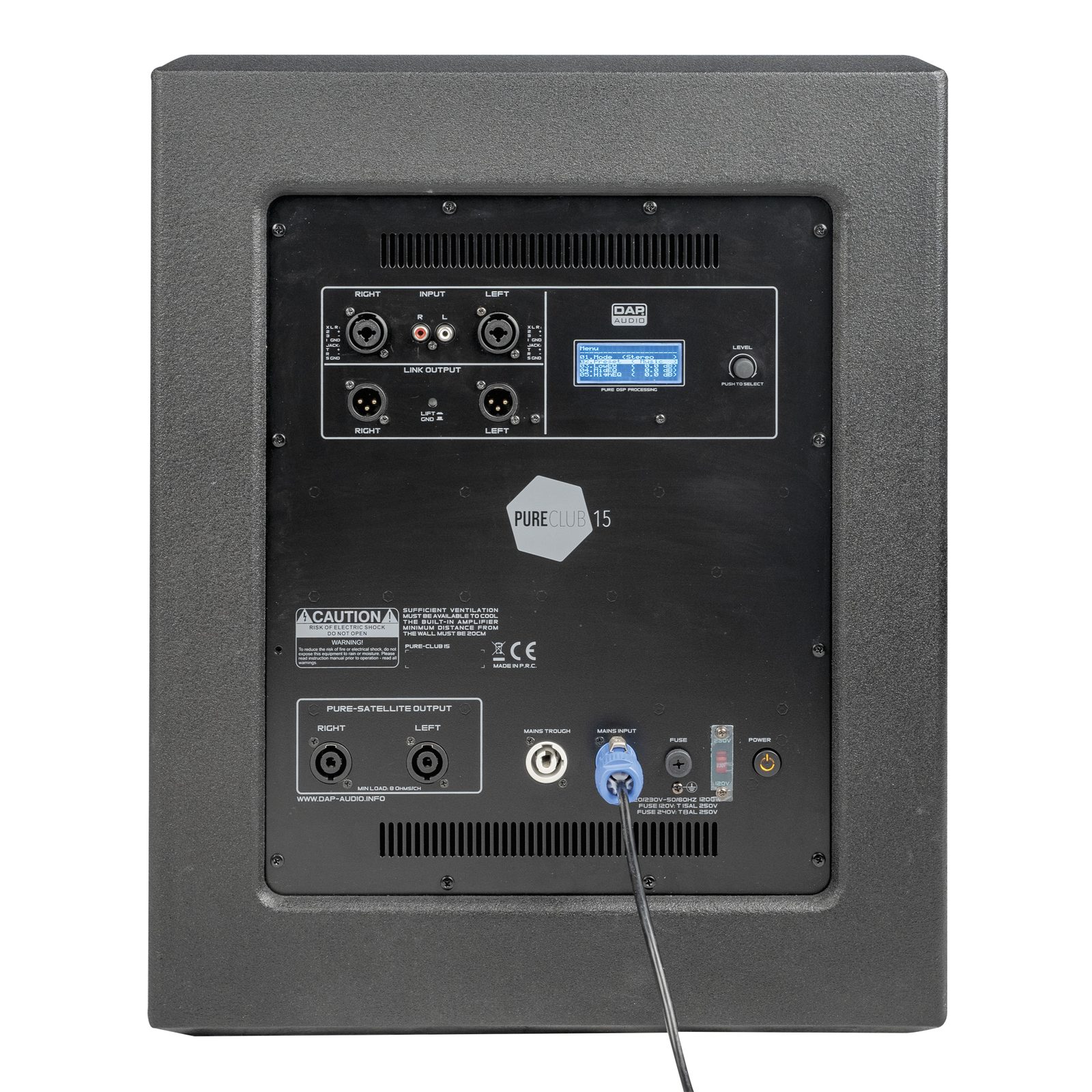 Sistema attivo Pure Club 15 con sub 15" e satelliti 8" - DAP D3761