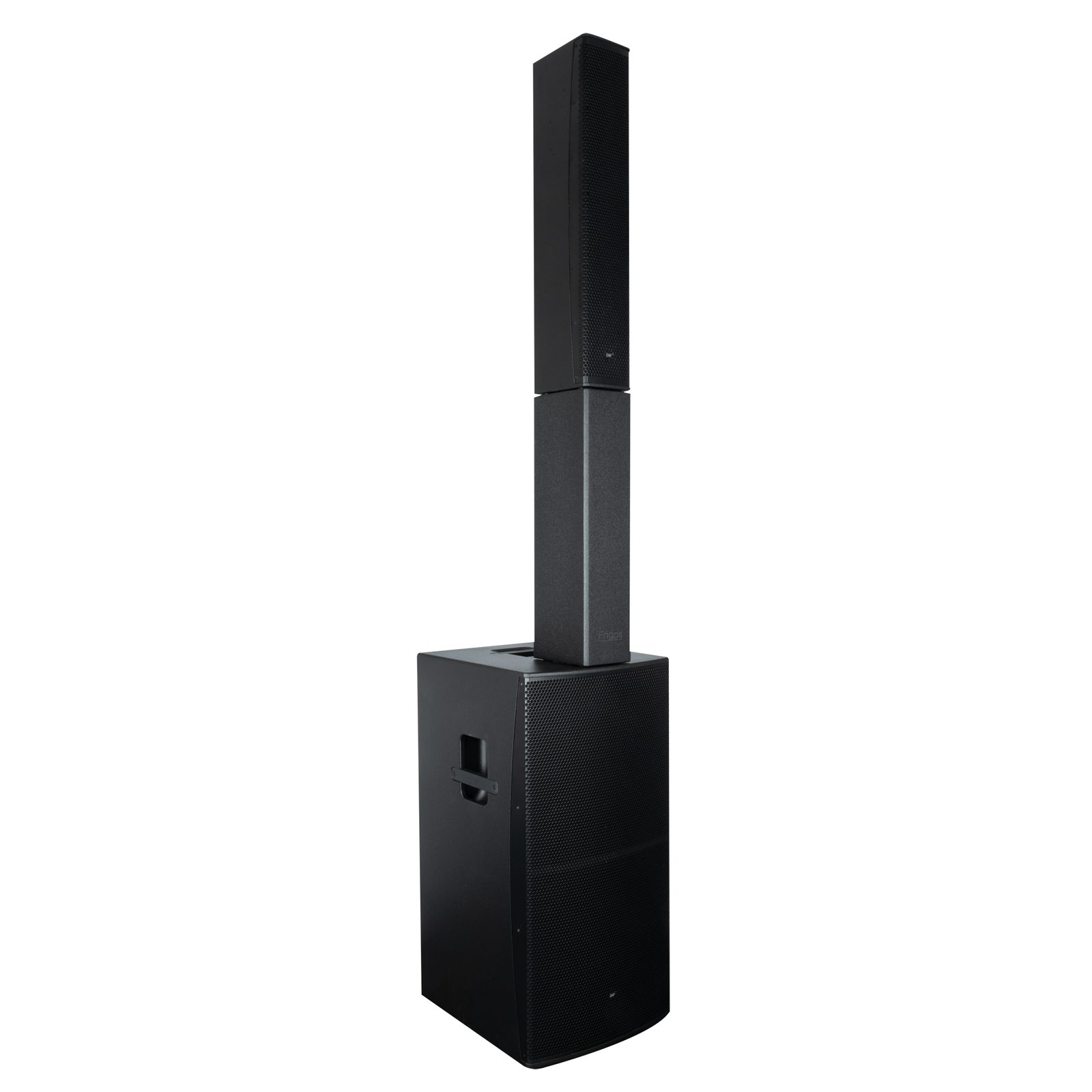 Sistema diffusori attivi Frigga Black (subwoofer 12", colonna 6x4", 1000W RMS) - DAP D3880