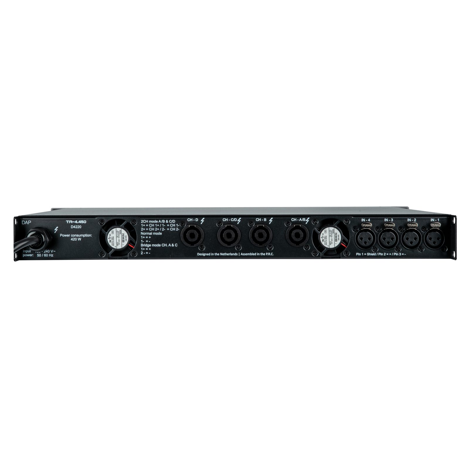 Amplificatore DSP 4 canali TA-4.450 - DAP D4220