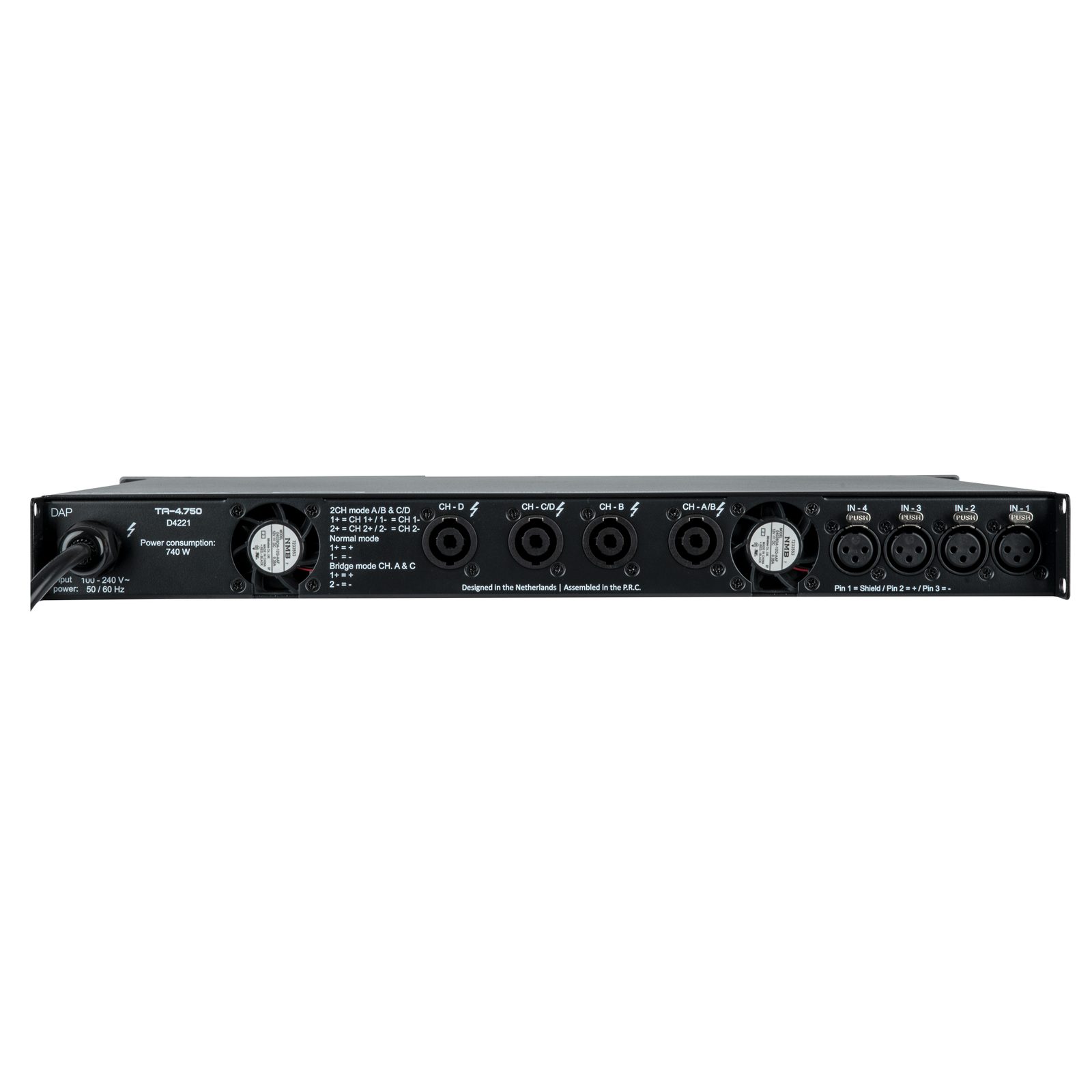 Amplificatore DSP 4 canali TA-4.750 - DAP D4221