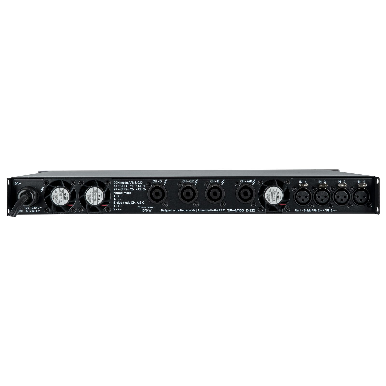 Amplificatore DSP 4 canali TA-4.1100 - DAP D4222