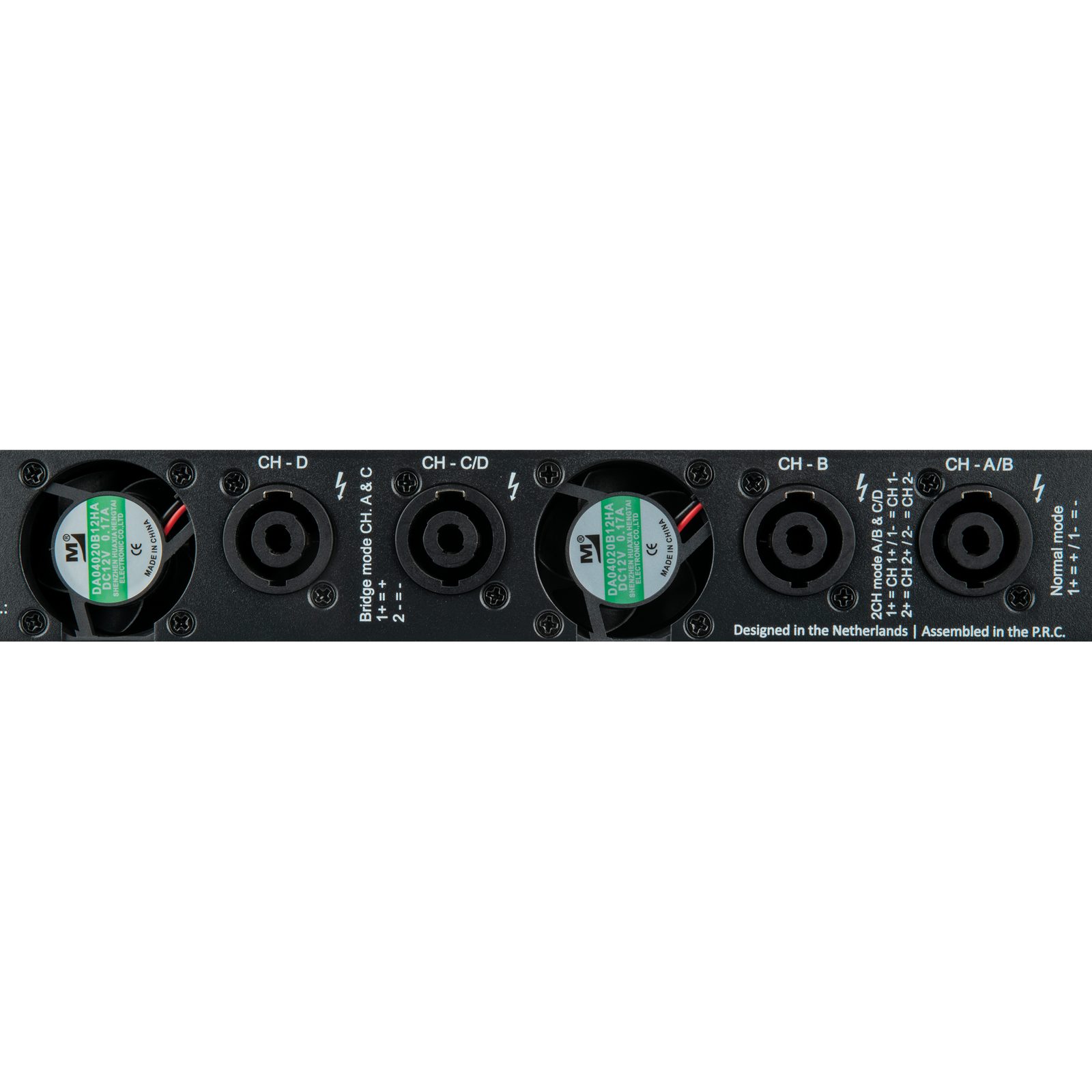 Amplificatore Classe D 4 canali 450W 1U installazione fissa - DAP D4243