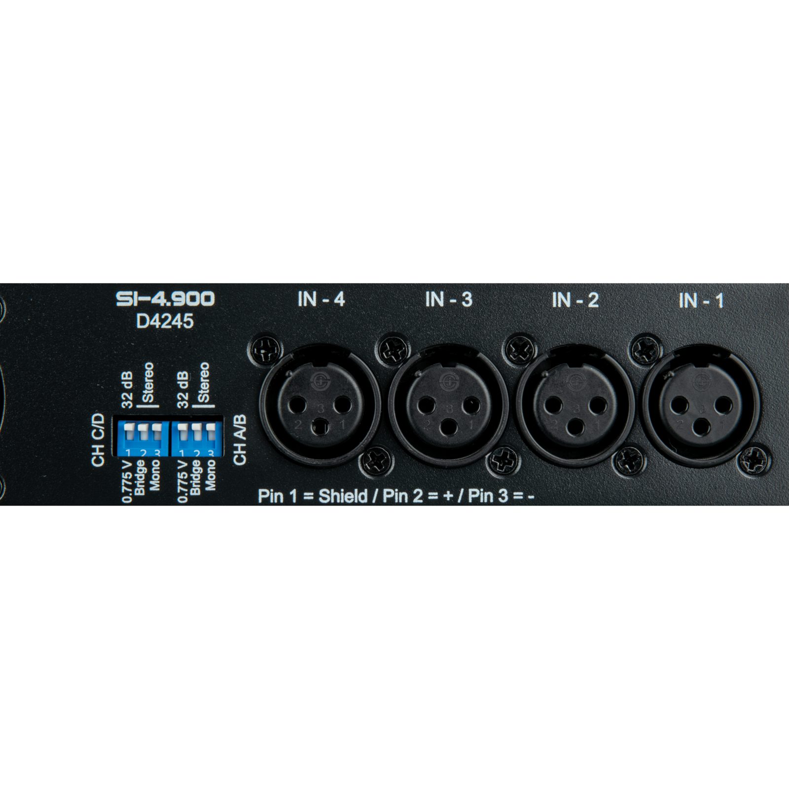 Amplificatore Classe D 4 canali 900W 1U installazione fissa - DAP D4245
