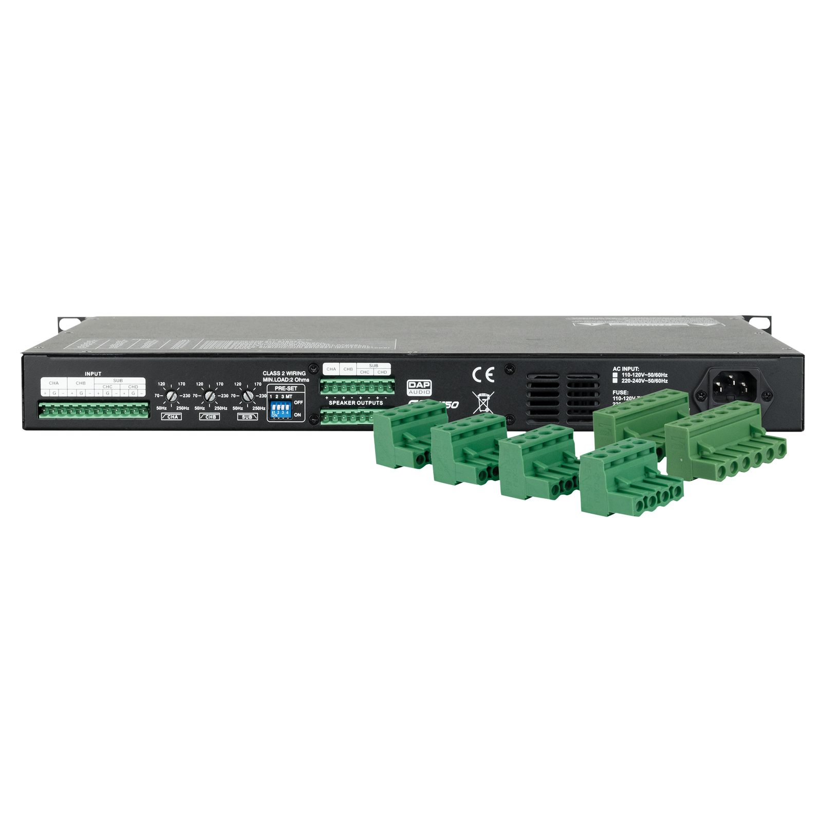 Amplificatore 4 canali 150W CA-4150 classe D - DAP D4512