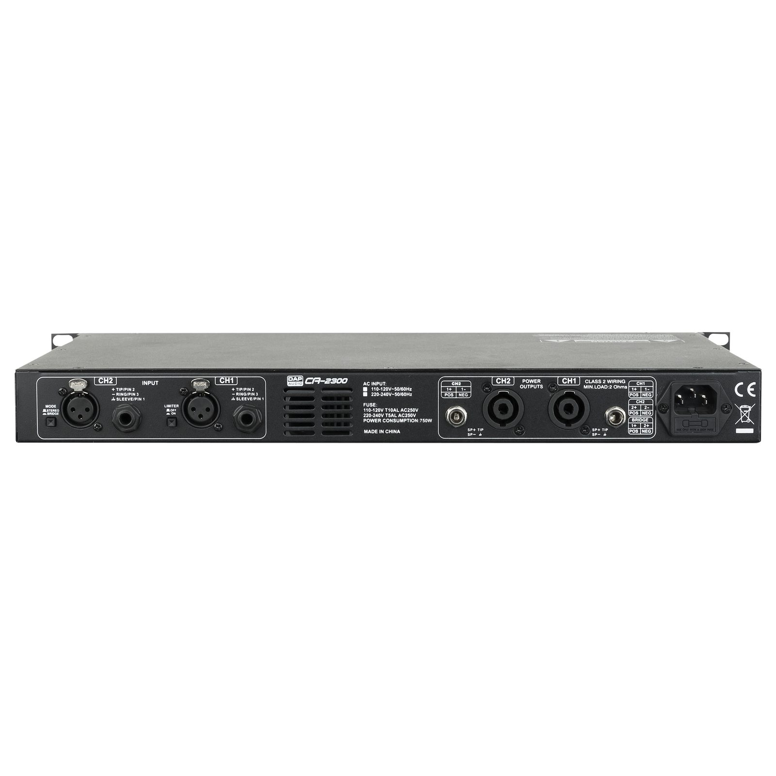 Amplificatore 2 canali 300W CA-2300 classe D - DAP D4513