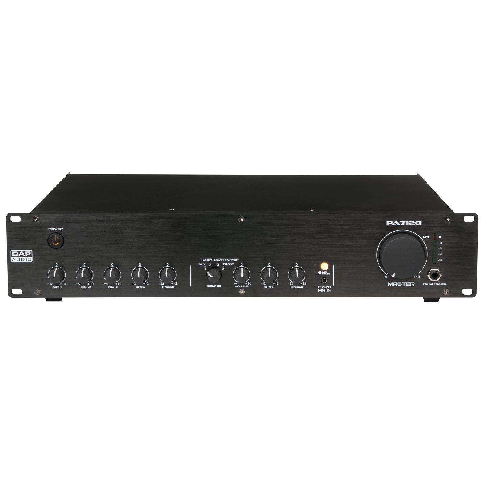 Mixer amplificatore mono 120W 100V PA-7120 - DAP D6151