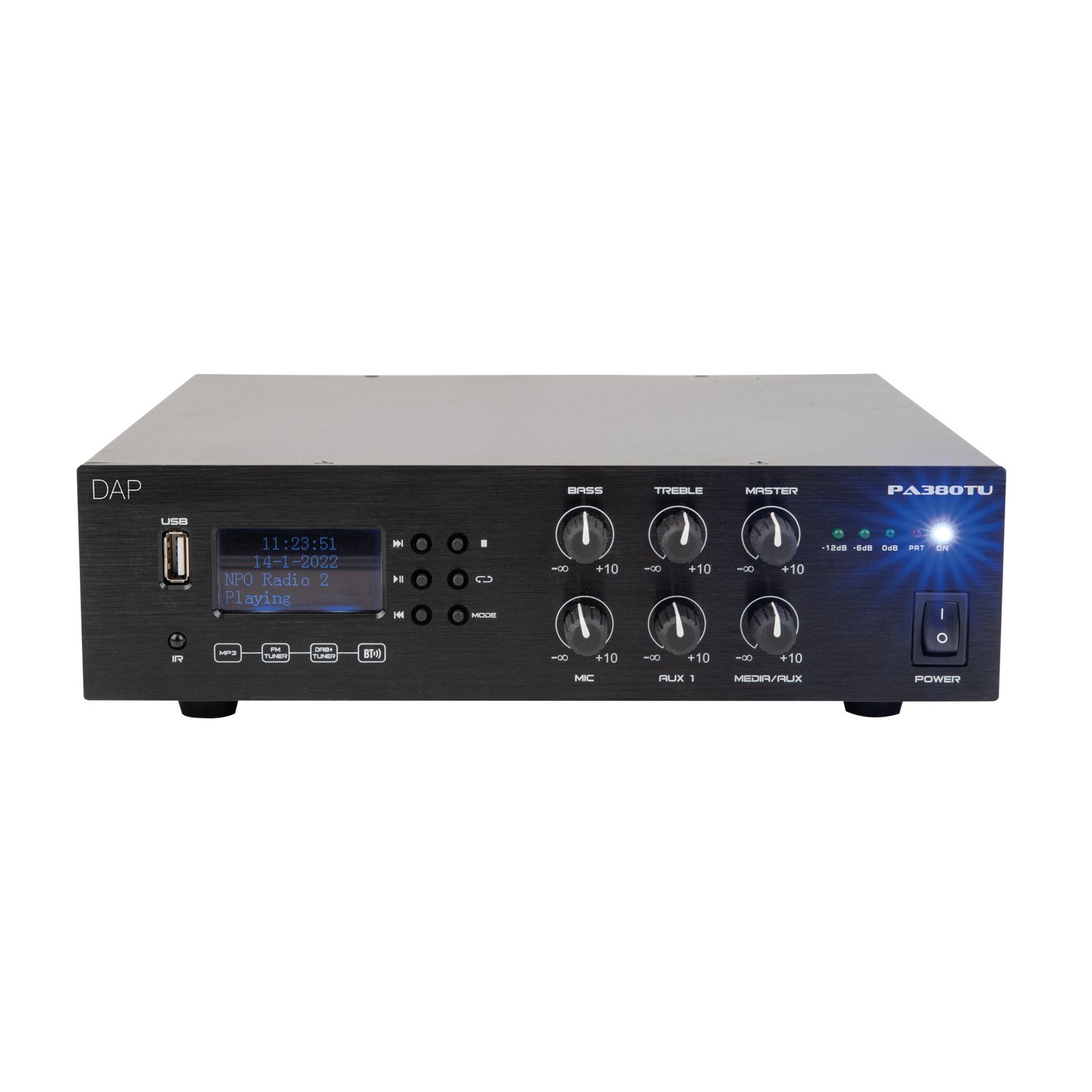 Amplificatore mixer PA-380TU 80W 100V con Bluetooth - DAP D6170