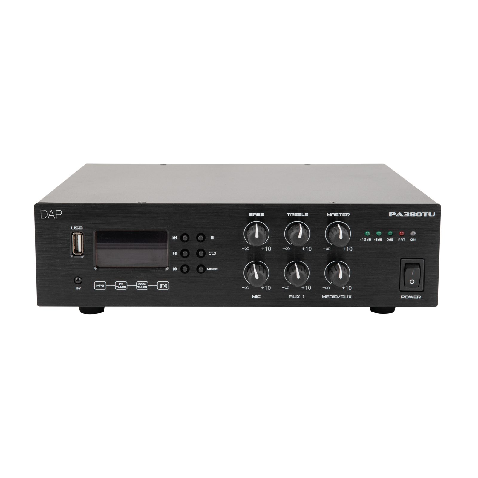 Amplificatore mixer PA-380TU 80W 100V con Bluetooth - DAP D6170
