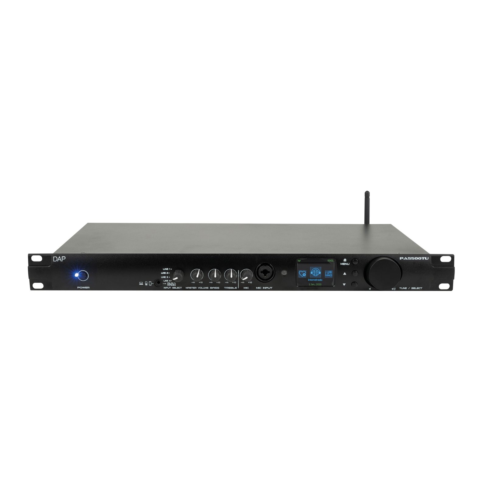 Radio Internet amplificatore PA-5500TU 460W 100V 1U - DAP D6175