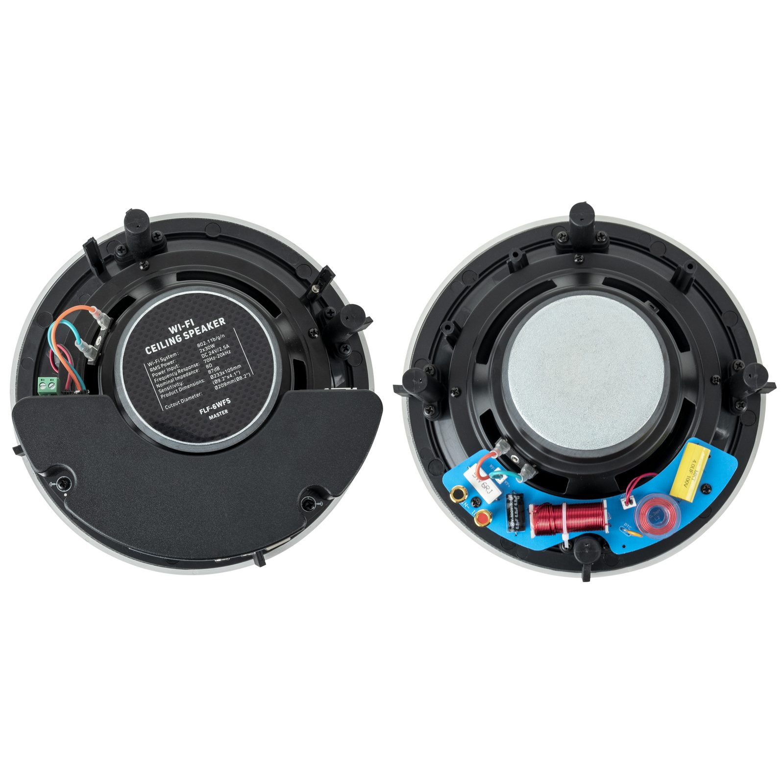 Set diffusori soffitto WCSS-230 G2 2 vie 6.5" Wi-Fi - DAP D6451