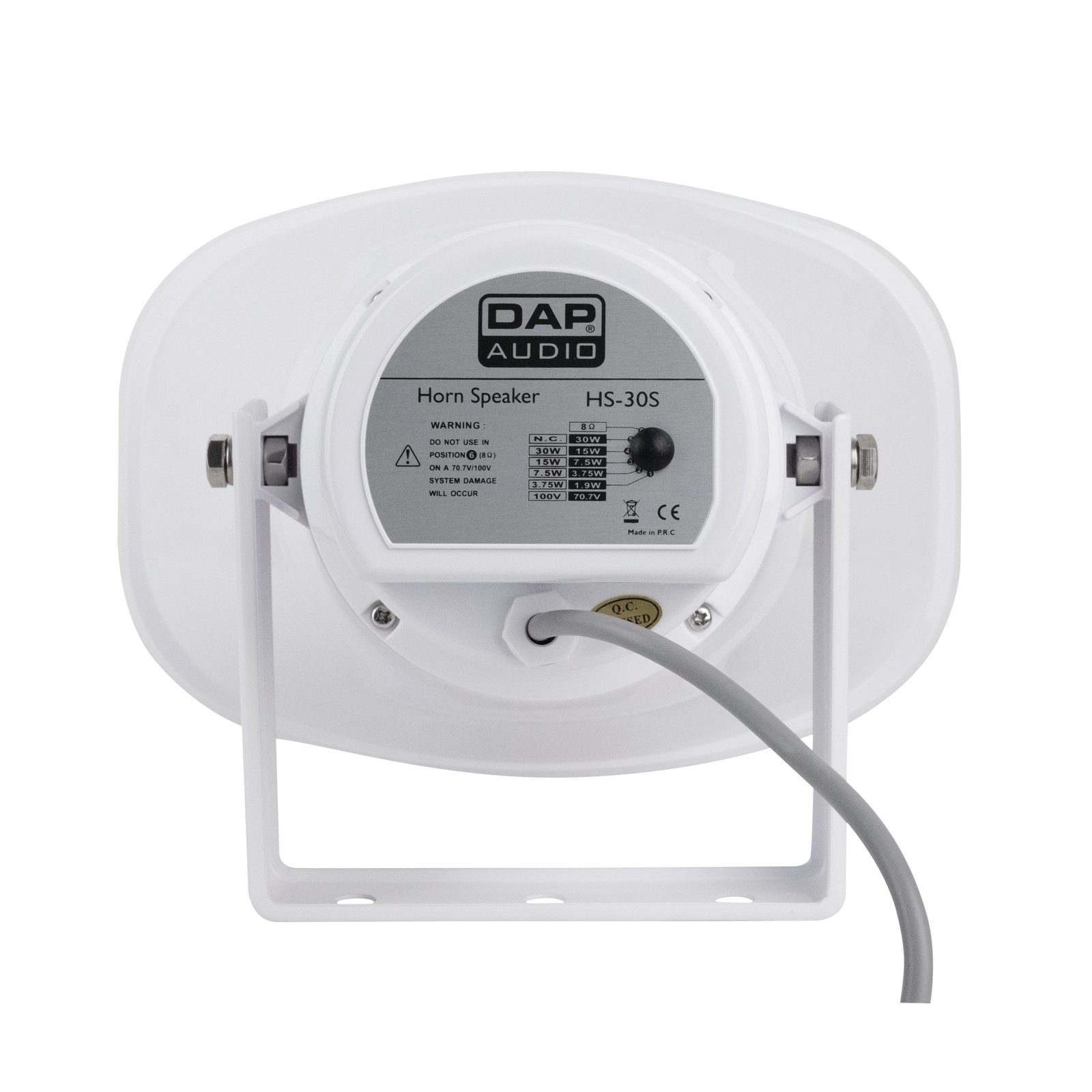 Altoparlante a Tromba Quadrato Passivo 30W 70/100V IP66 - DAP D6540