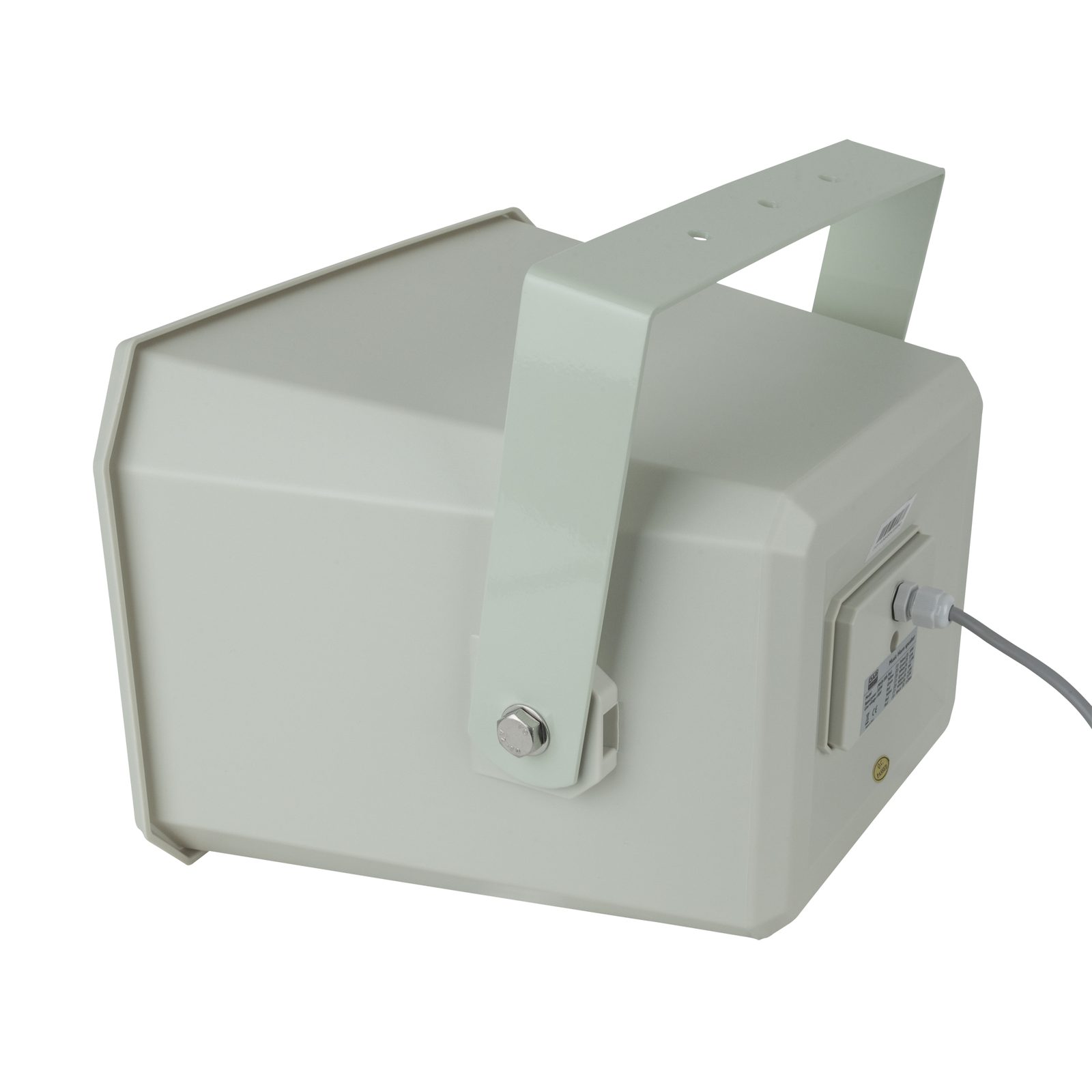Altoparlante a tromba quadrata passivo 2-vie 50W 100V IP66 grigio chiaro - DAP D6545