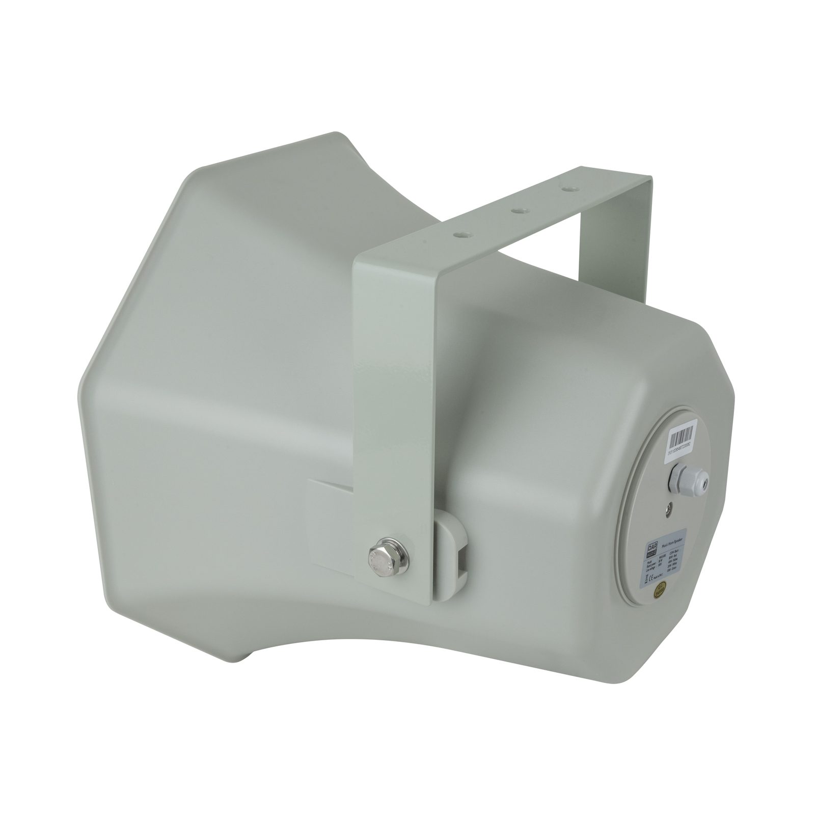 Altoparlante a tromba quadrata passivo 2-vie 80W 100V IP66 grigio chiaro - DAP D6546