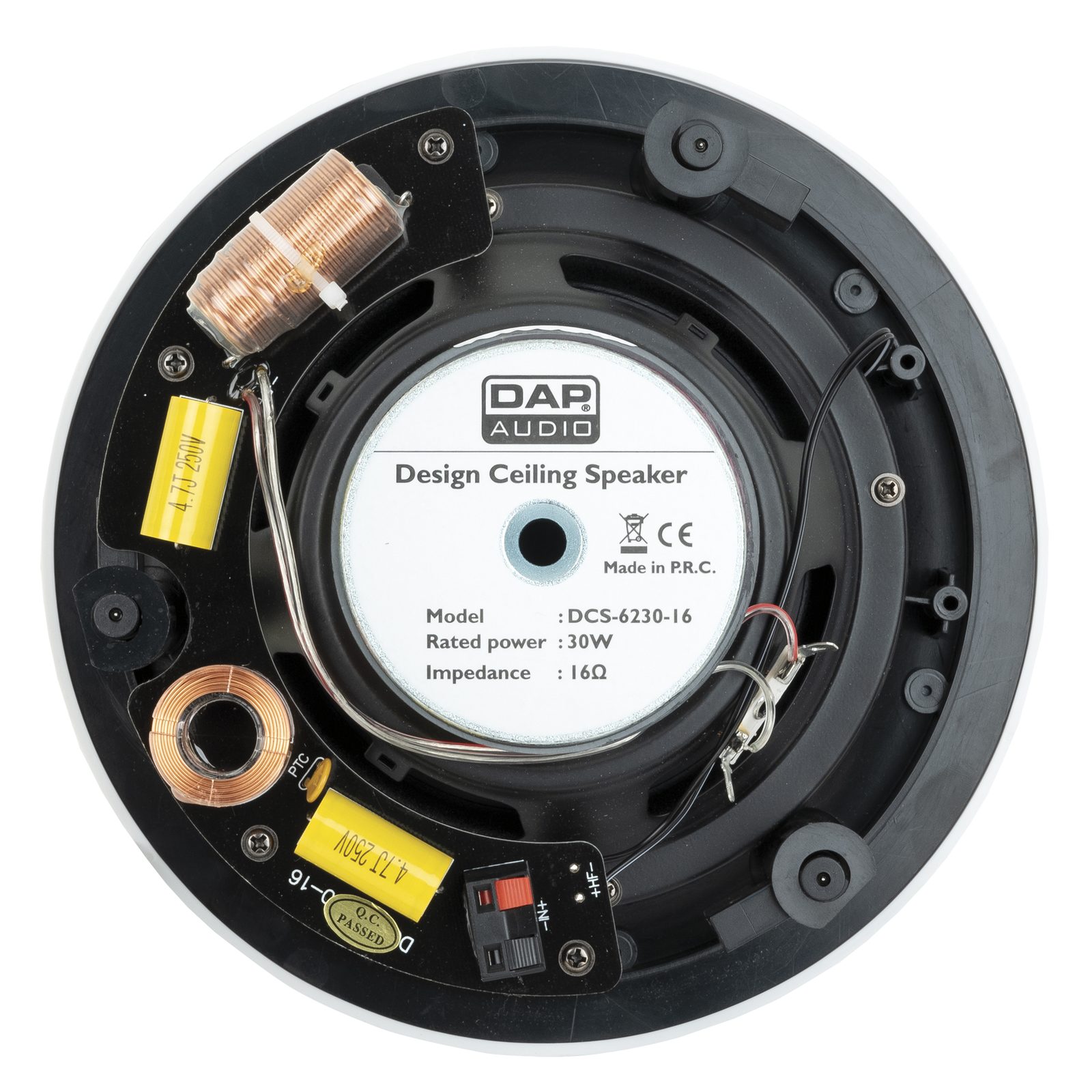 Altoparlante passivo da soffitto 6" 30W RMS 16 Ohm 2 vie - DAP D6585