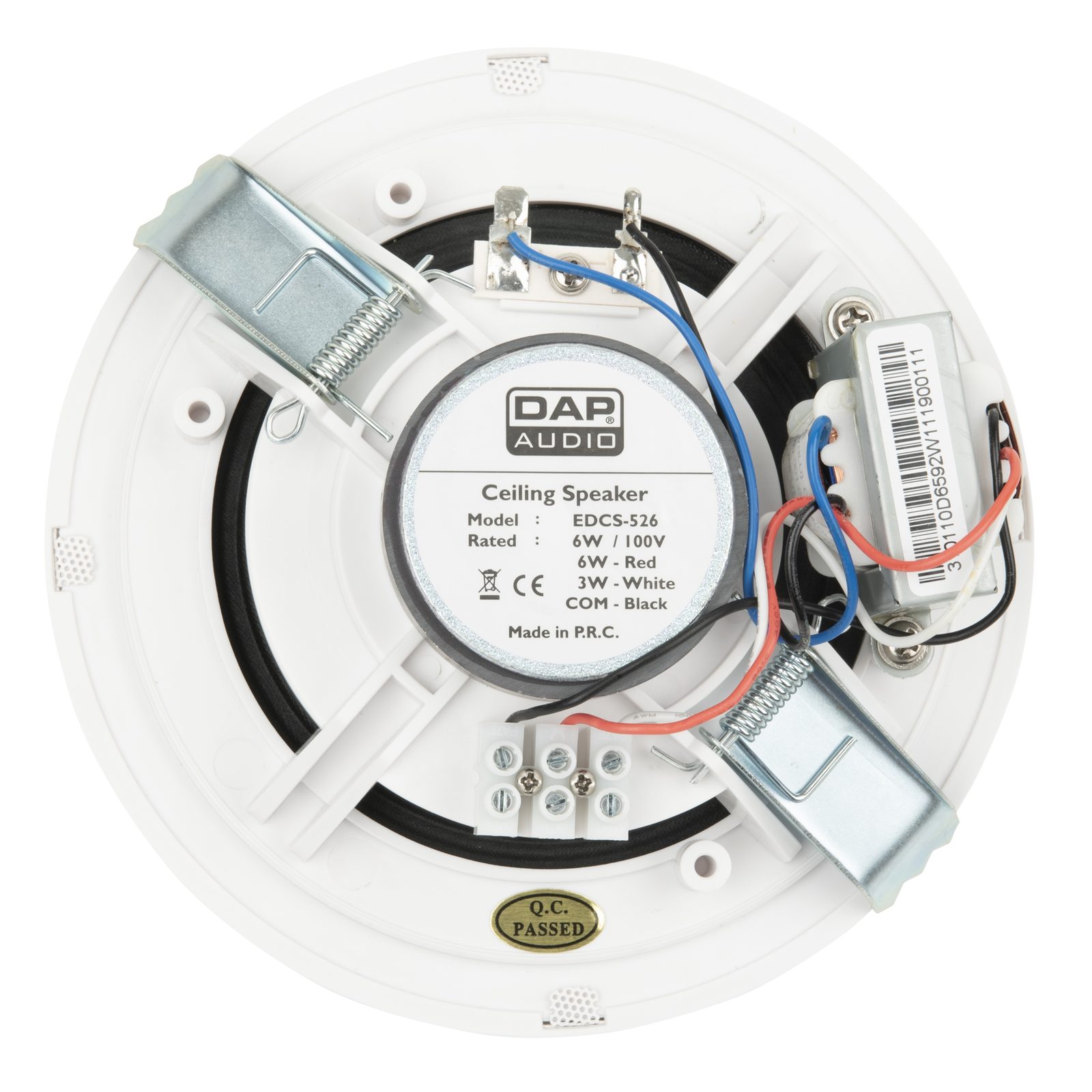 EDCS-526 Altoparlante da incasso a soffitto 5" 6W 100V - DAP D6592W