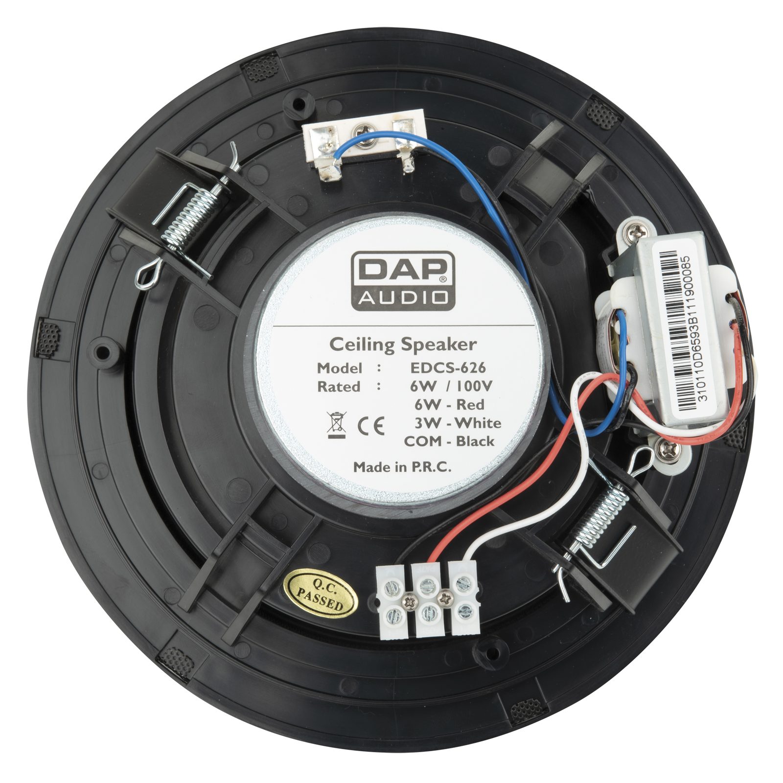 EDCS-626 Altoparlante da incasso a soffitto 6" 6W 100V - DAP D6593B