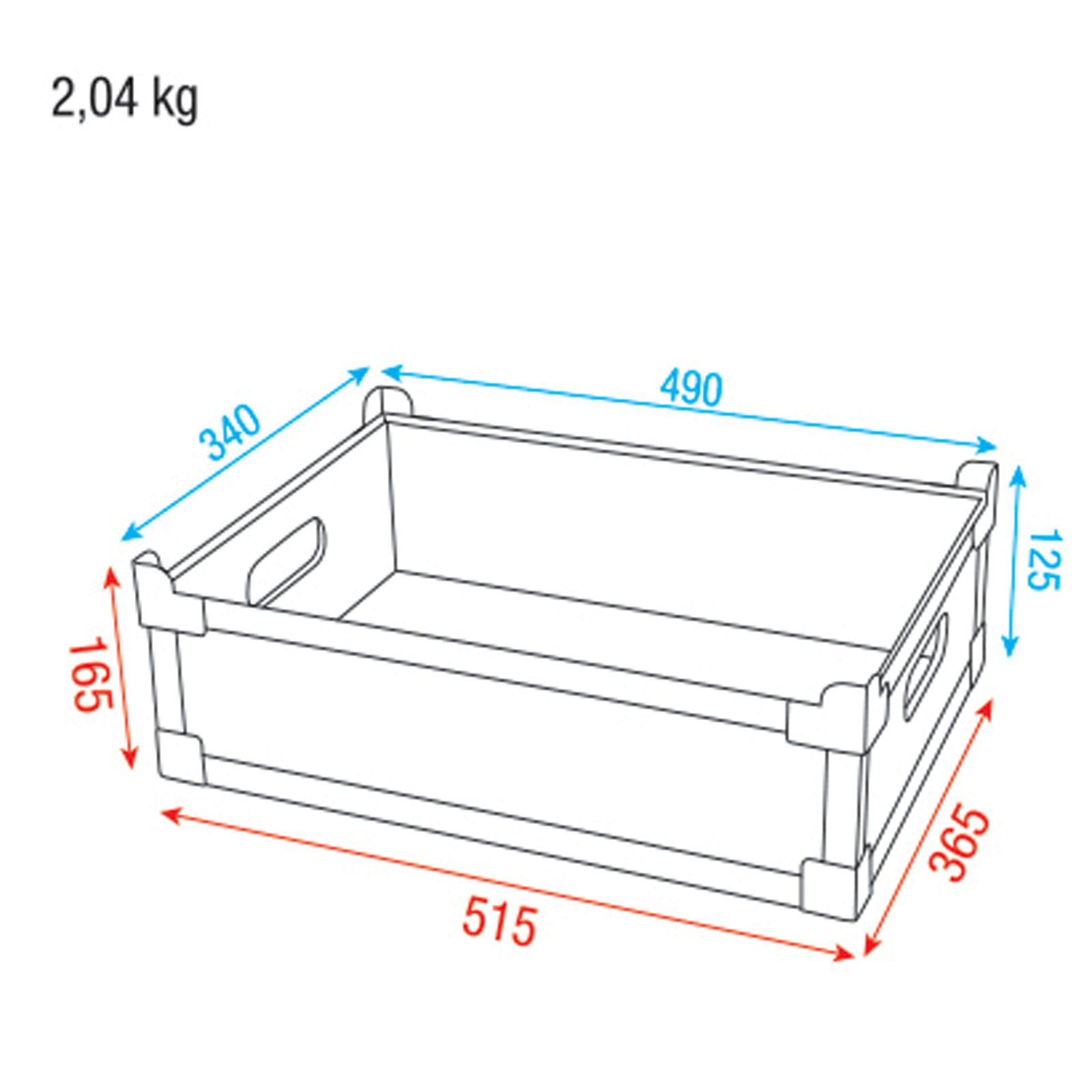 Stack Case Value Line H1 165x515x365 mm - Showgear D7001
