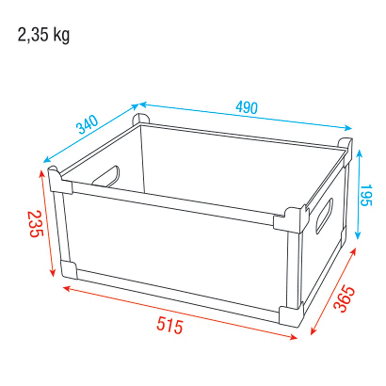 Stack Case Value Line H2 235x515x365 mm - Showgear D7002