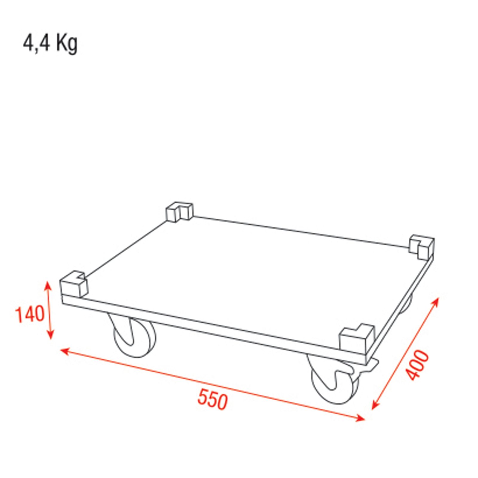 Wheel Board for Stack Case Value Line - Showgear D7005