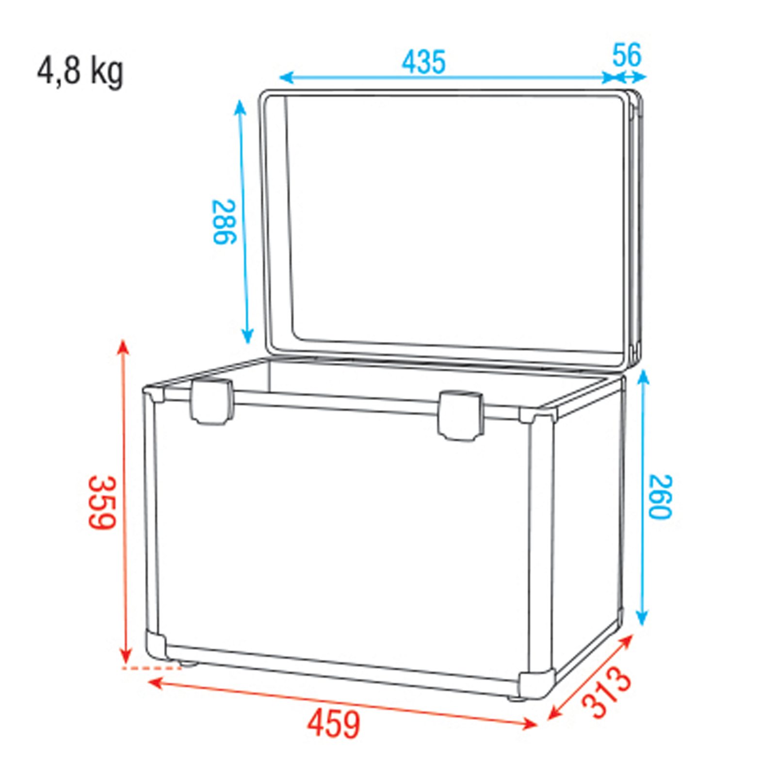 Case for 4x Flat Par Value Line - Showgear D7011