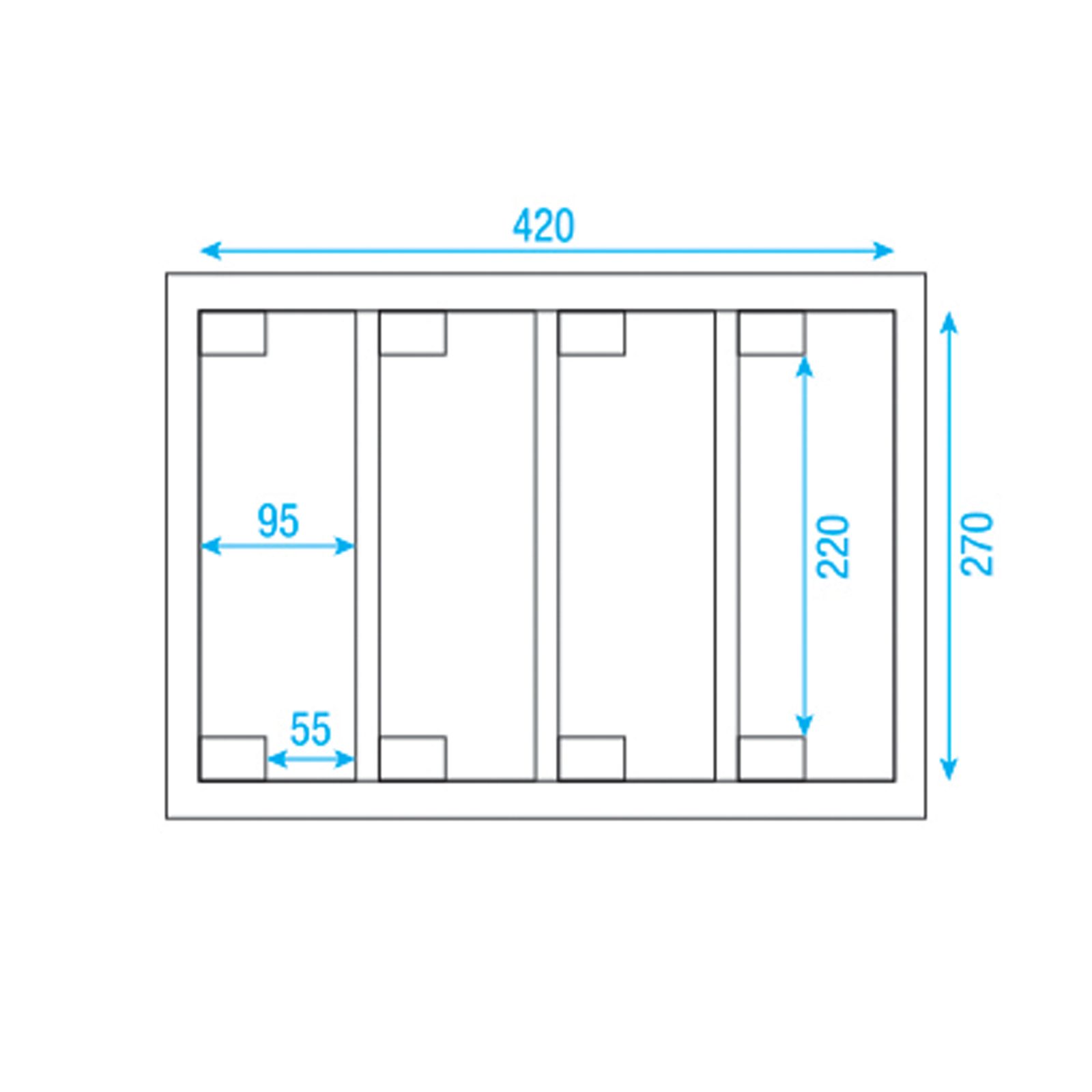 Case for 4x Flat Par Value Line - Showgear D7011