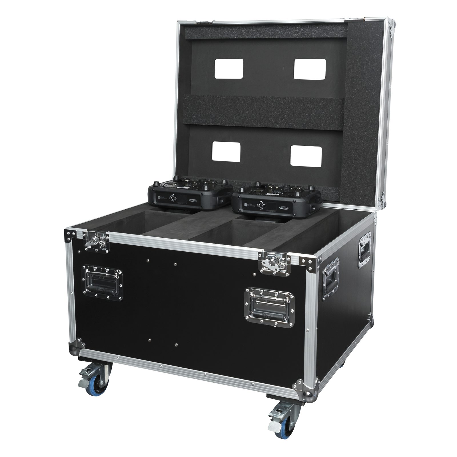 Flightcase per 4x Phantom 100/130/3R con vano accessori - SHOWTEC D7052