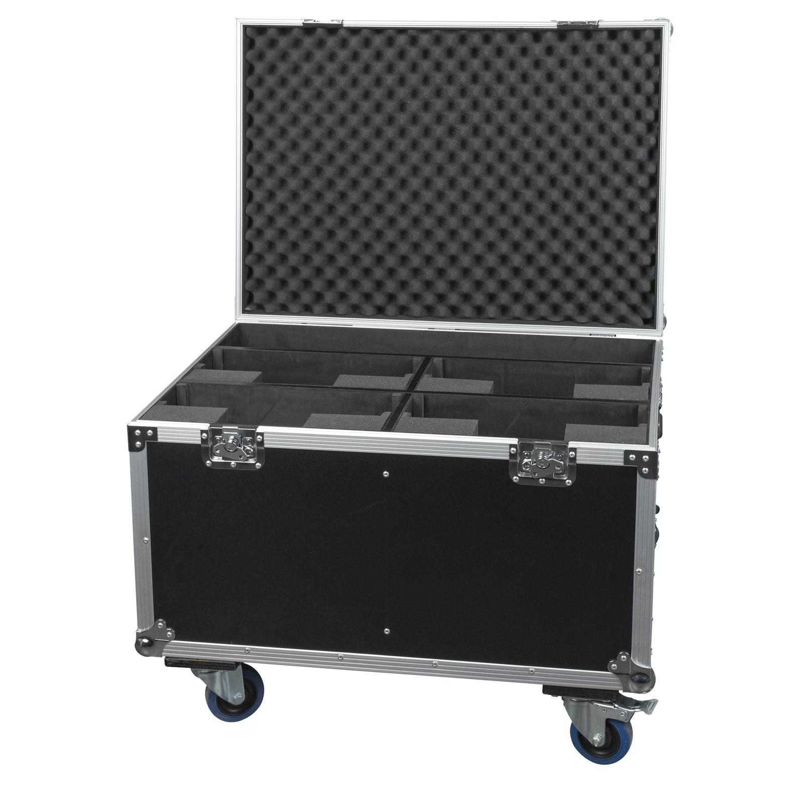 Flightcase per 4x Stage Blinder 4 LED con vano accessori - SHOWTEC D7056