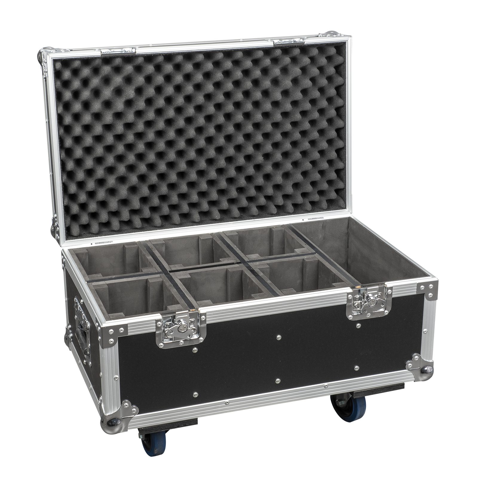 Flightcase per 6x Stage Blinder 1 LED con vano accessori - Showtec D7060