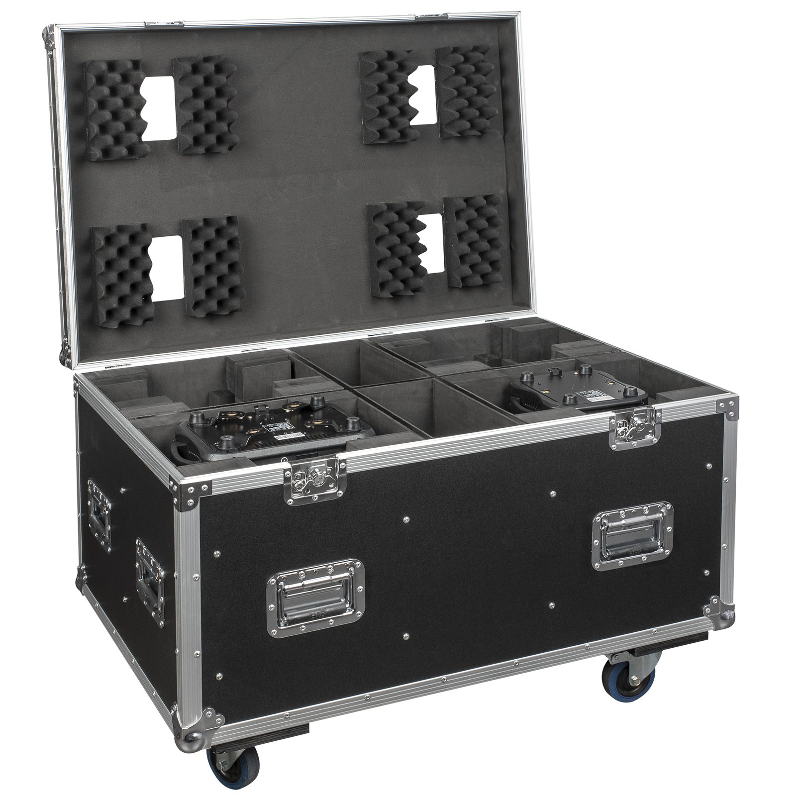 Flightcase per 4x Phantom 100/180 con vani accessori - Showtec D7062