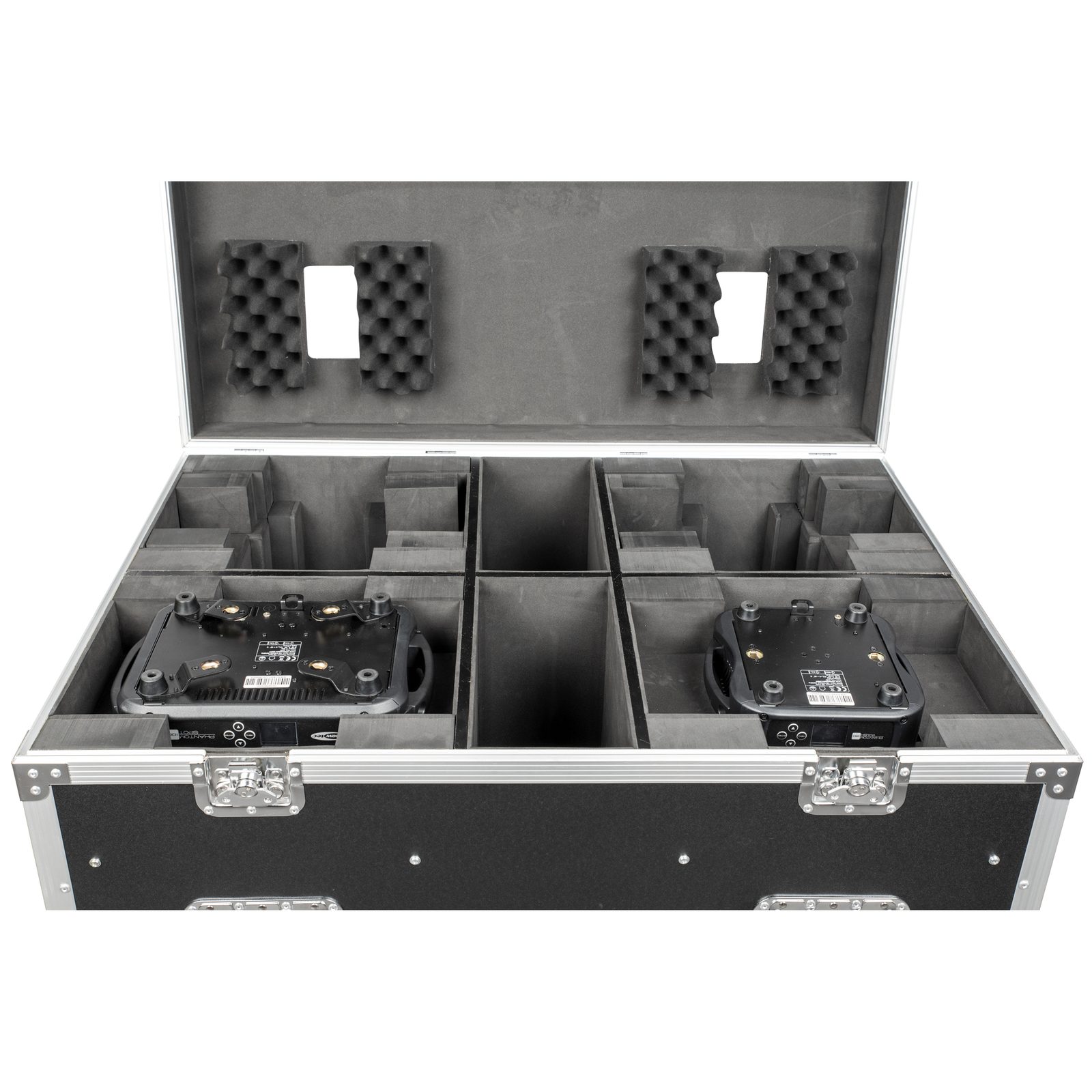 Flightcase per 4x Phantom 100/180 con vani accessori - Showtec D7062