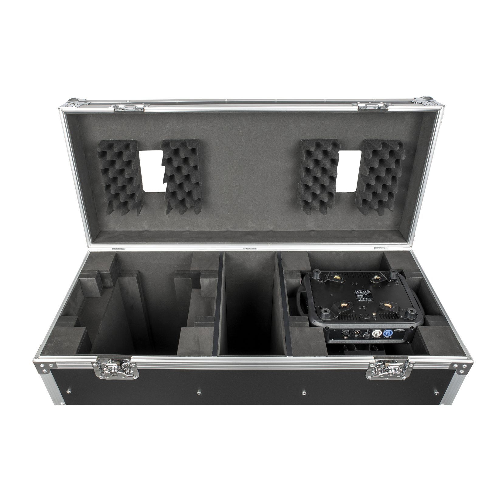 Flightcase per 2x Phantom 12R Hybrid con vano accessori - Showtec D7063