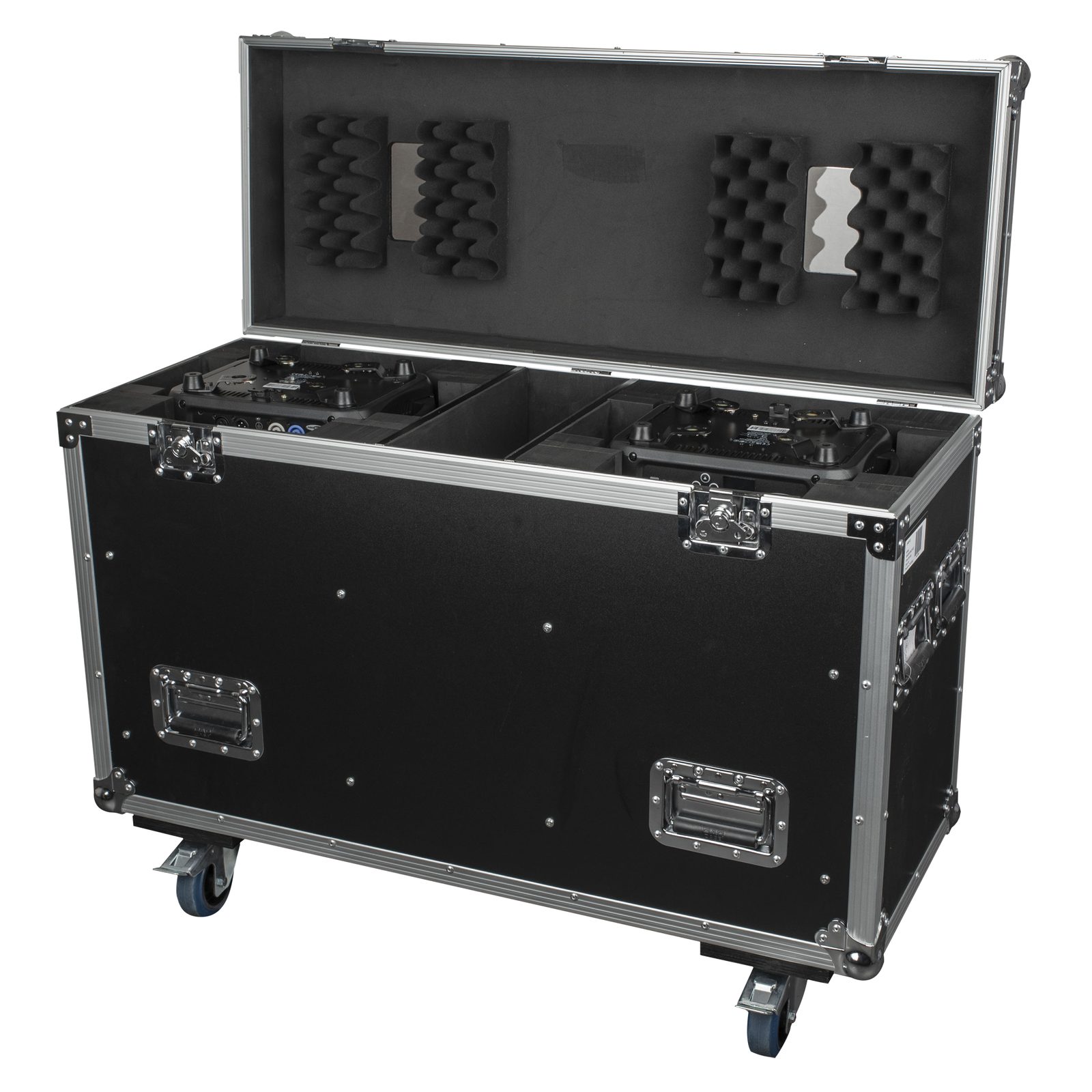 Flightcase per 2x Phantom 250 Spot con vano accessori - Showtec D7064