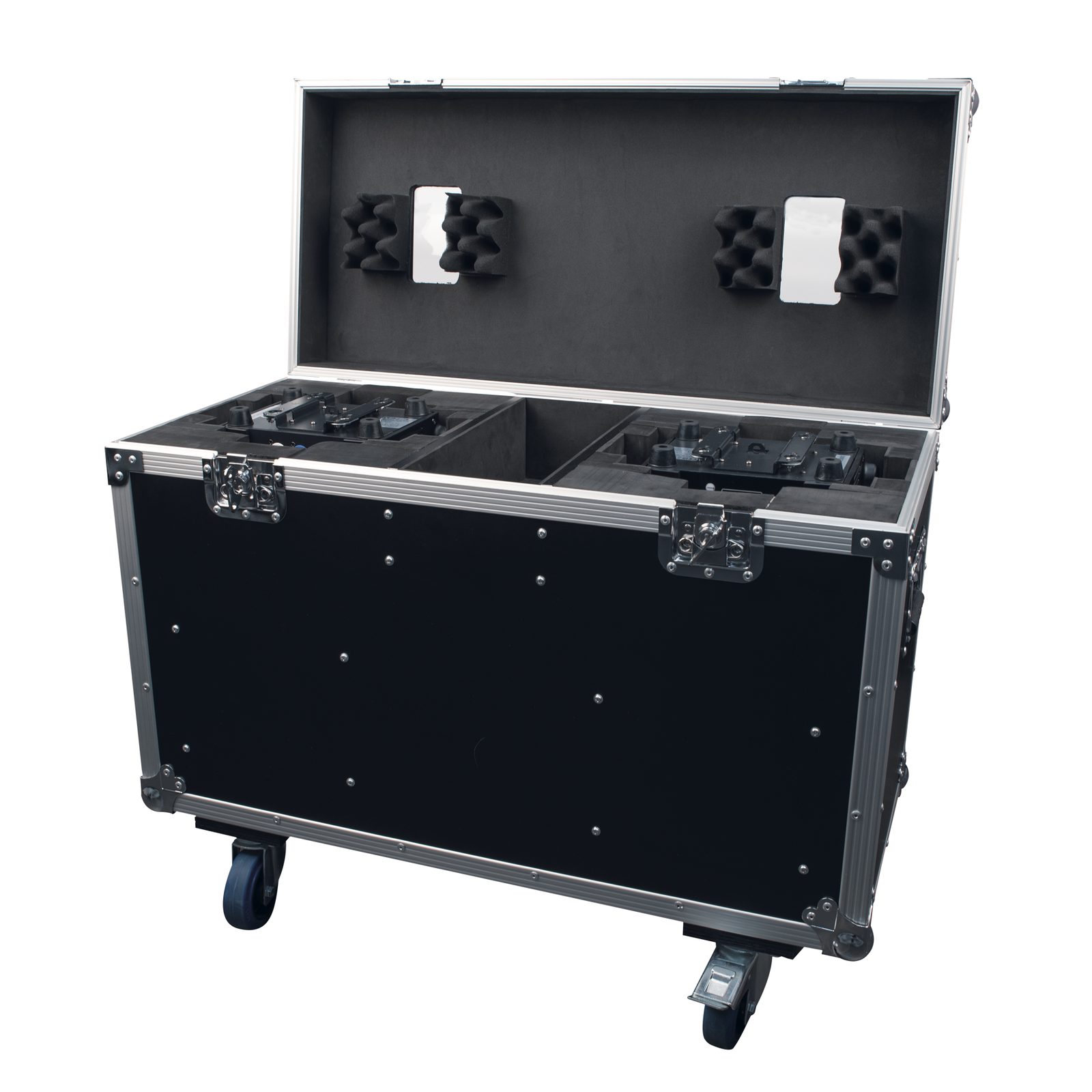 Flightcase per 2x Shark - The Meg con vano accessori - Showtec D7066