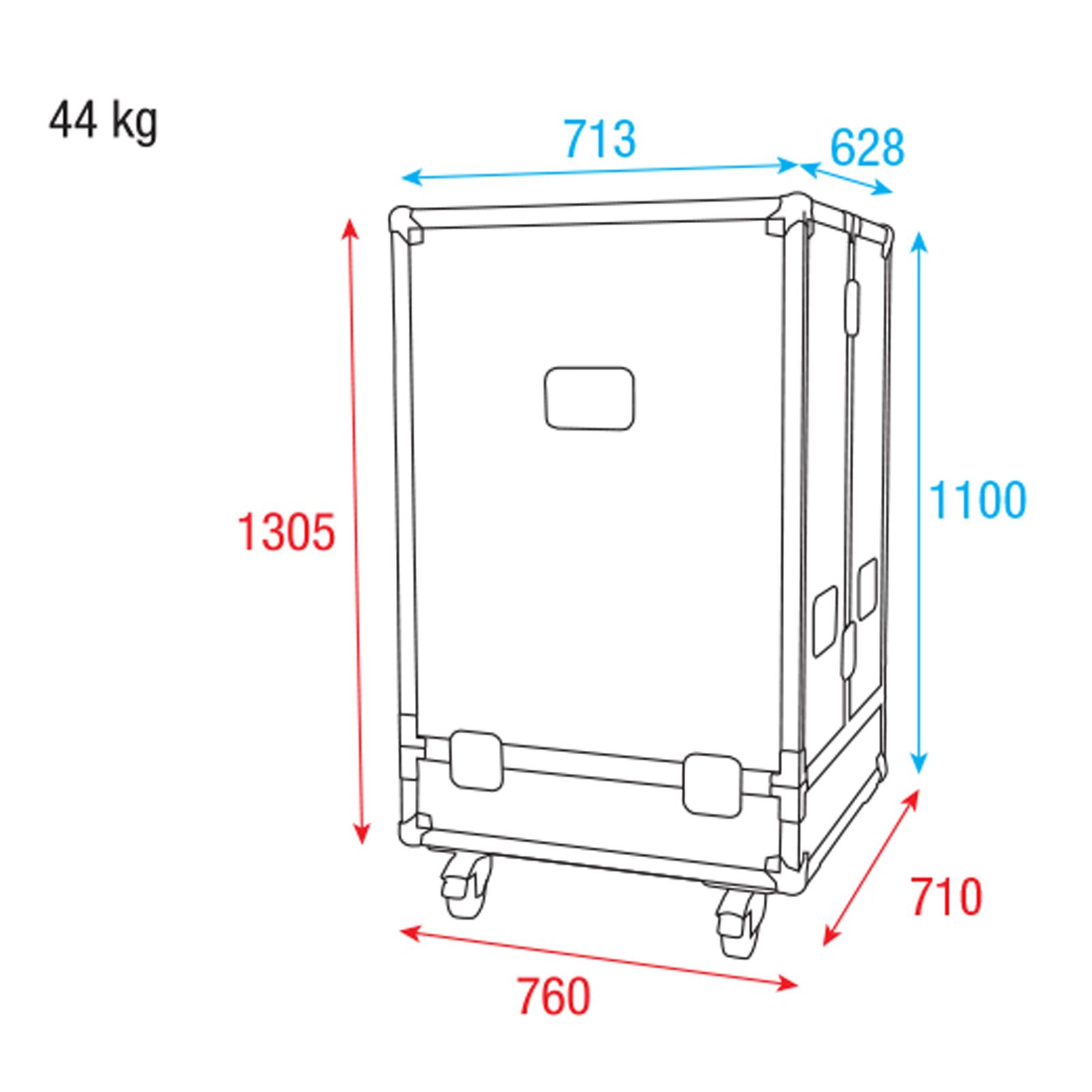 Flight case premium per 4 satelliti Odin T-8(A) - DAP D7224