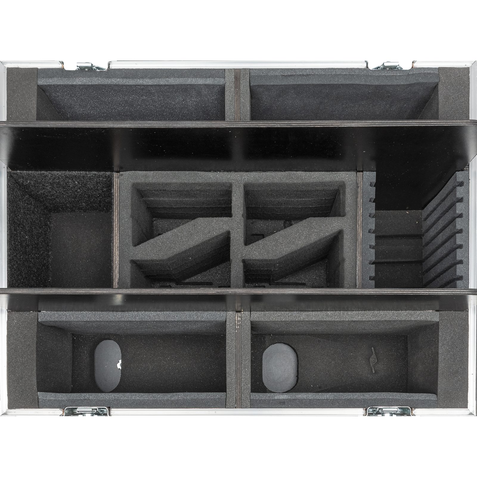 Case per 4x Helix M1000/M1100 Premium Line con vano accessori - Showtec D7229
