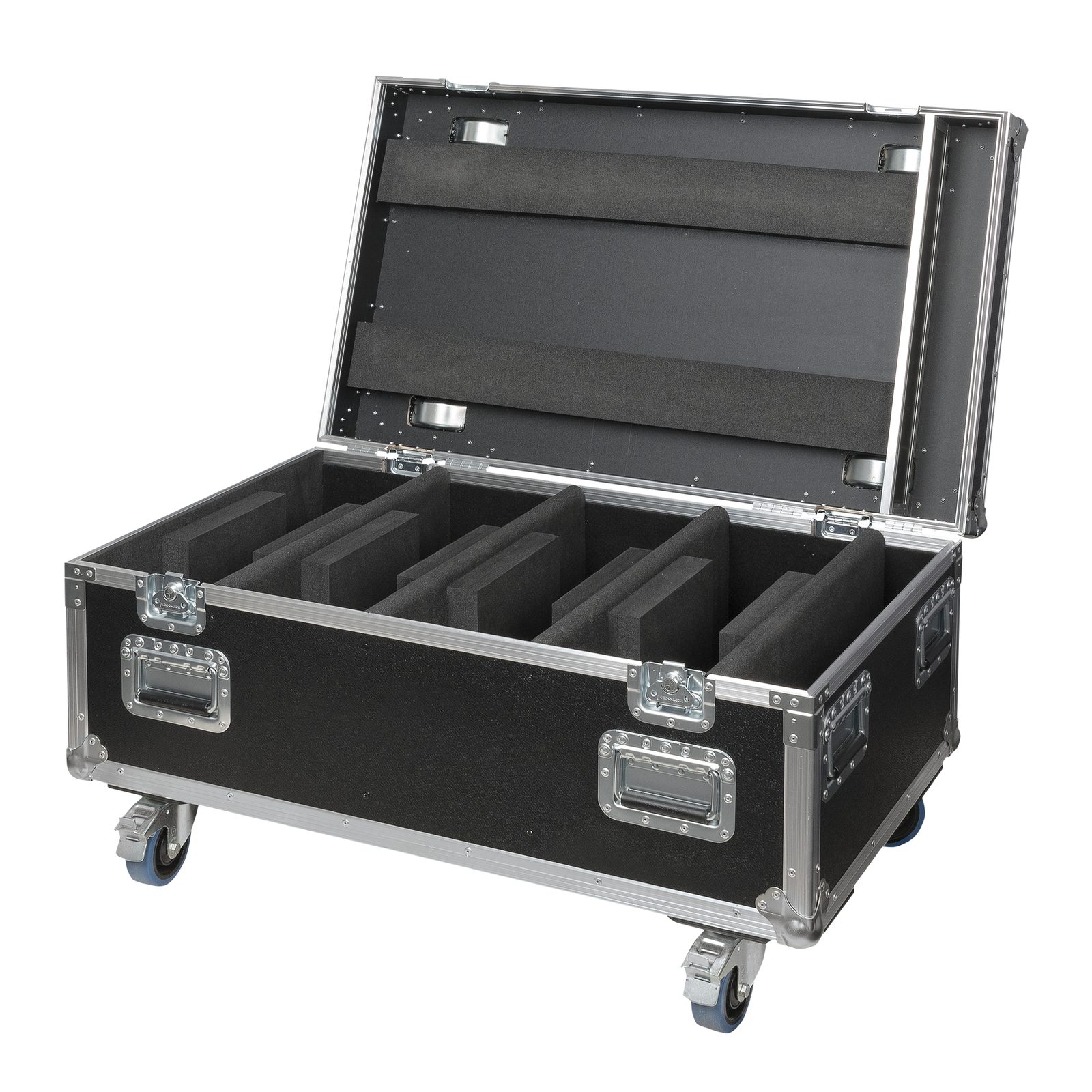 Case per 4x Helix S5000 Premium Line con vano accessori - Showtec D7249